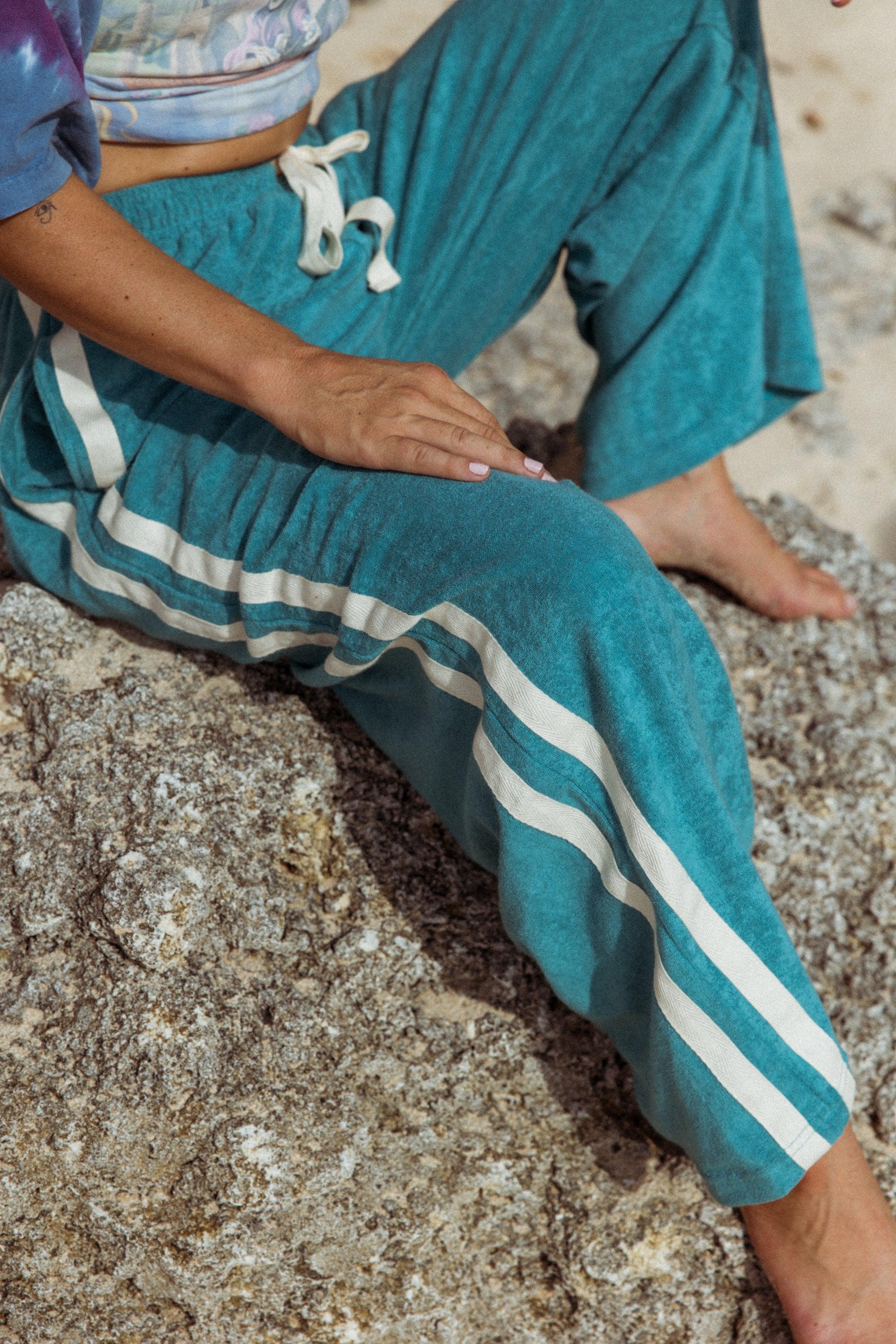 Front view of pants in studio