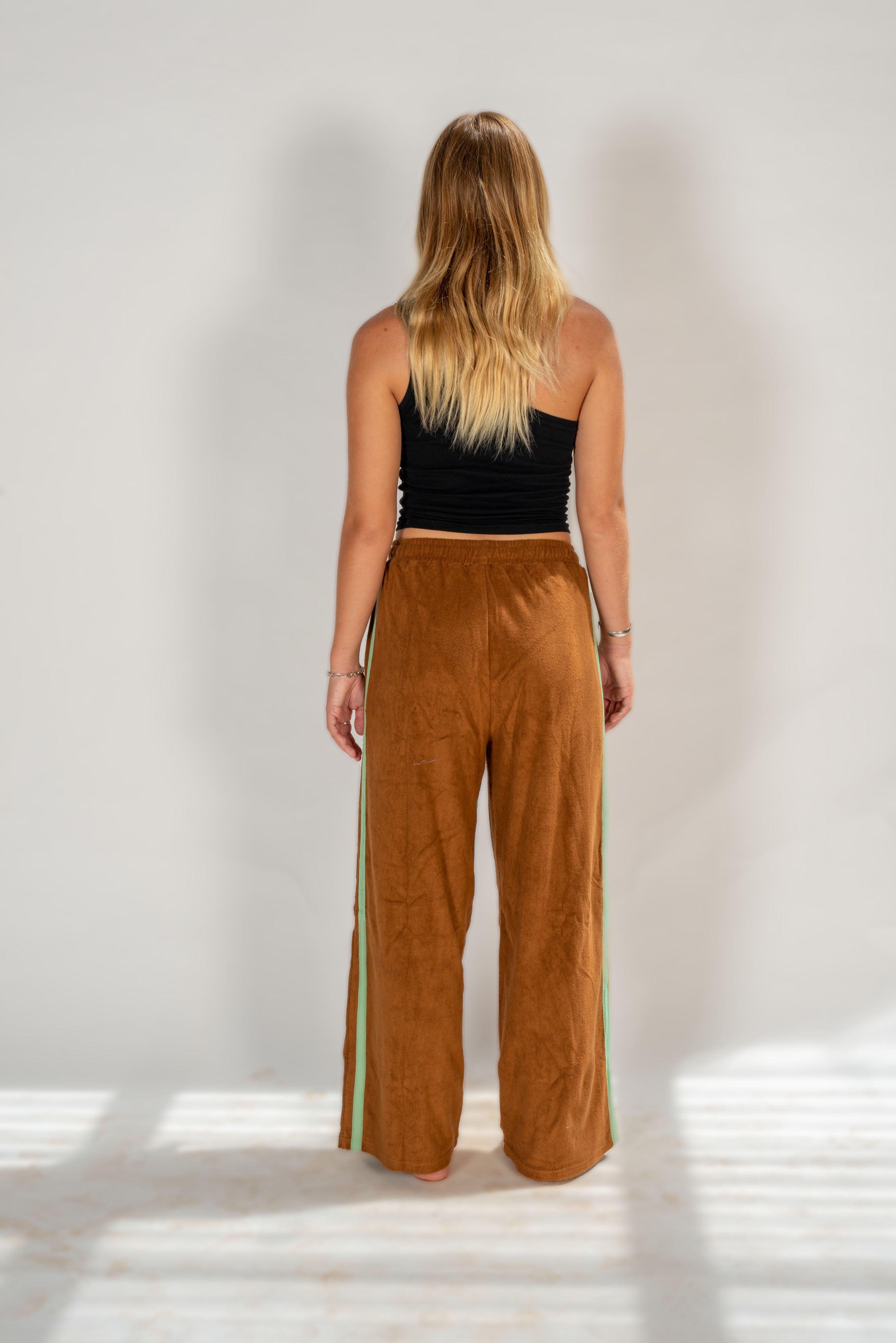 Après Surf Pant Brown with Mint Stripe - Atmosea