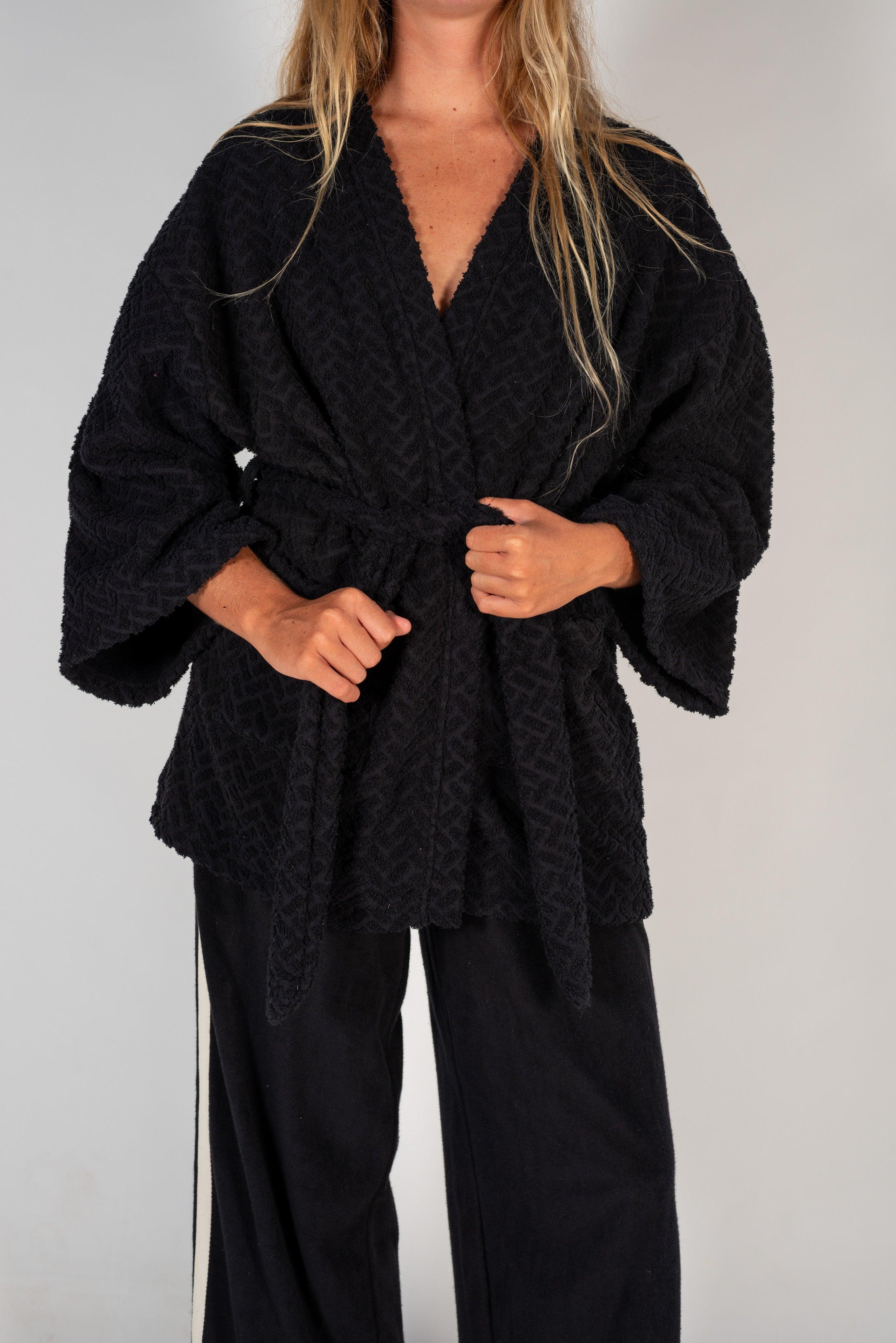 Kimono front view with flower