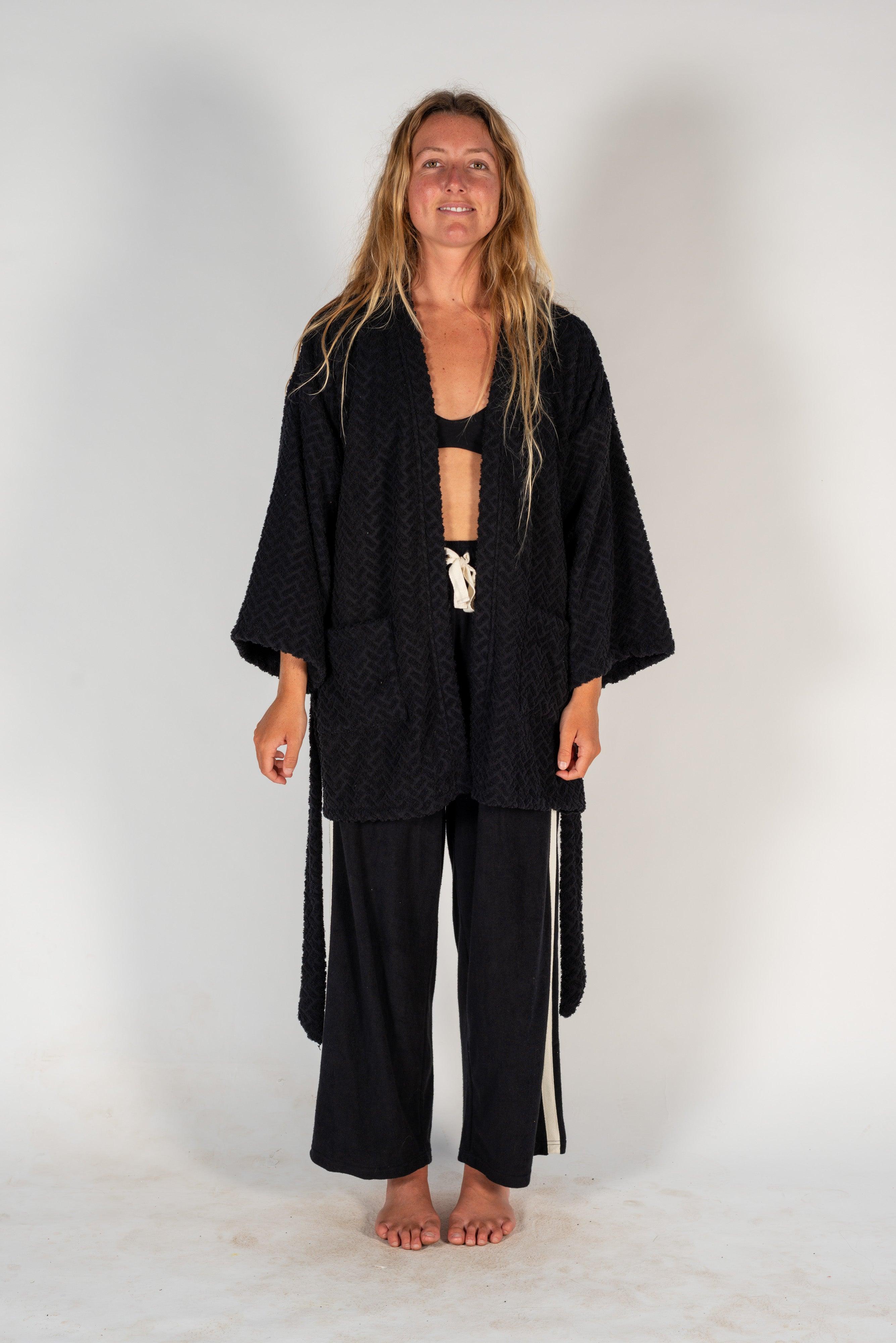 Kimono front view with belt