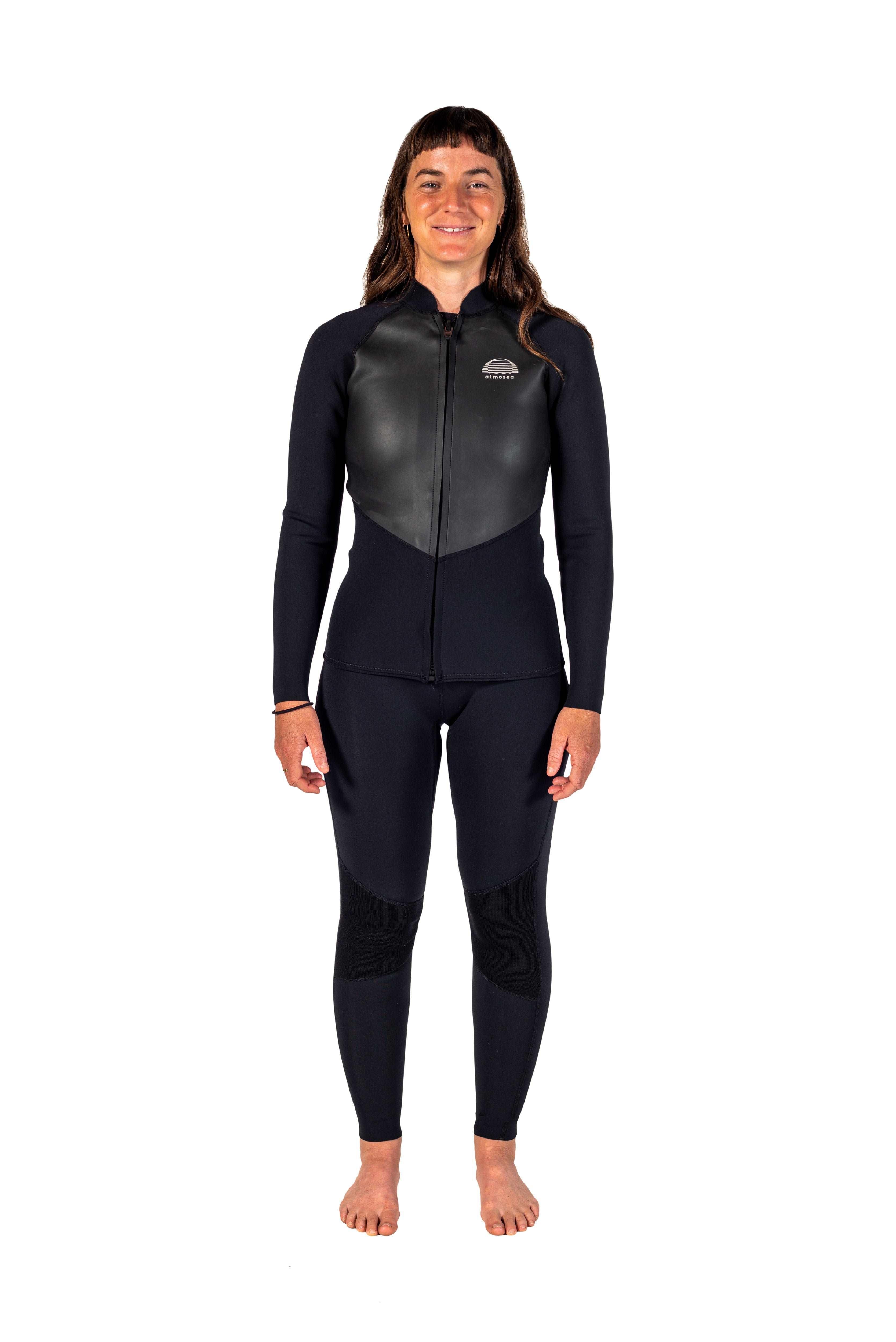 Atmosea Front Zip Jacket - Black