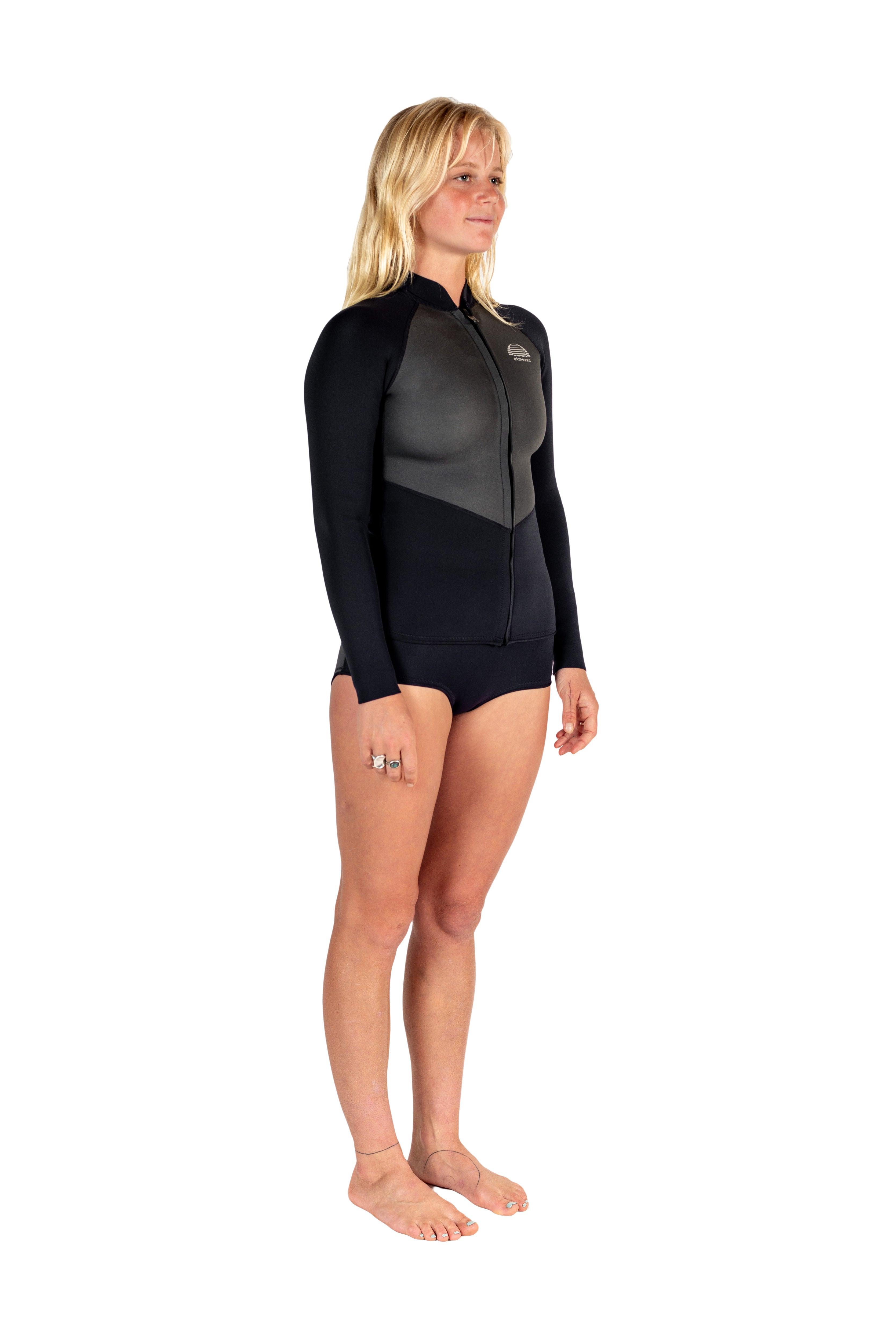 Atmosea Front Zip Jacket - Black