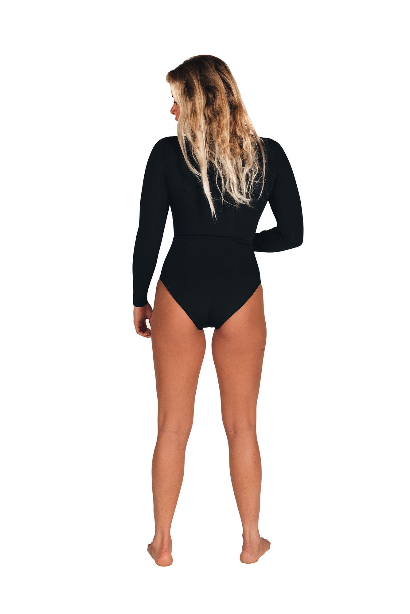 Atmosea Front Zip Spring Suit - Black back