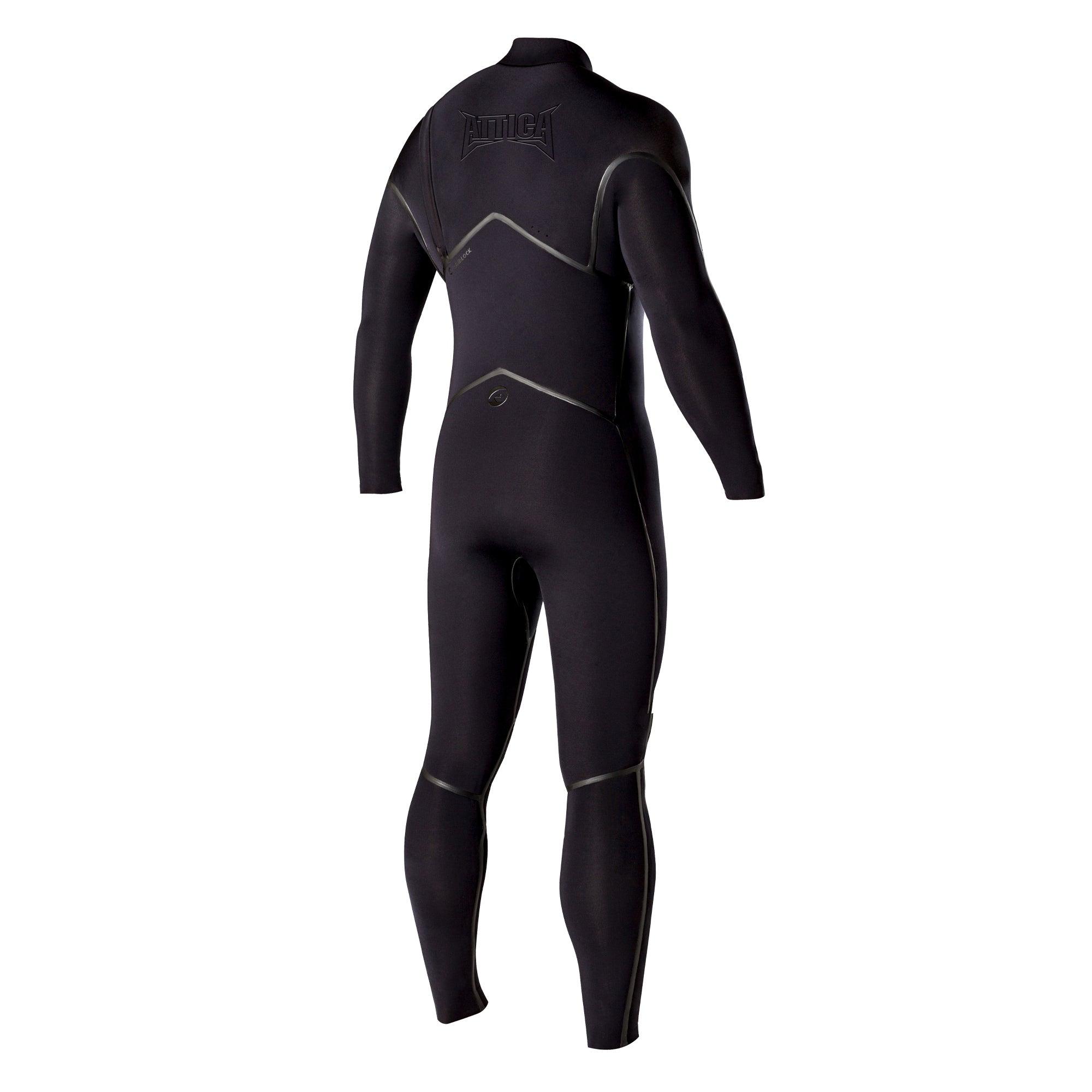 Attica Alpha 3/2 Zipperless Steamer - Black/Black  side