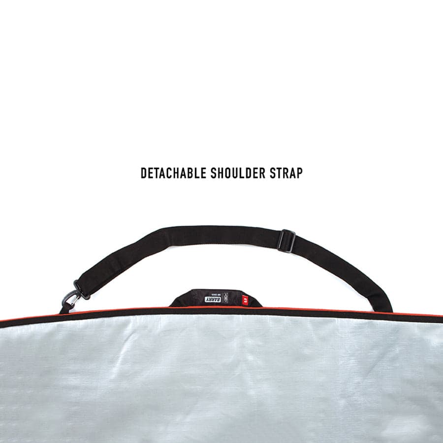 Barry Basic Longboard Cover - Black/Red 7