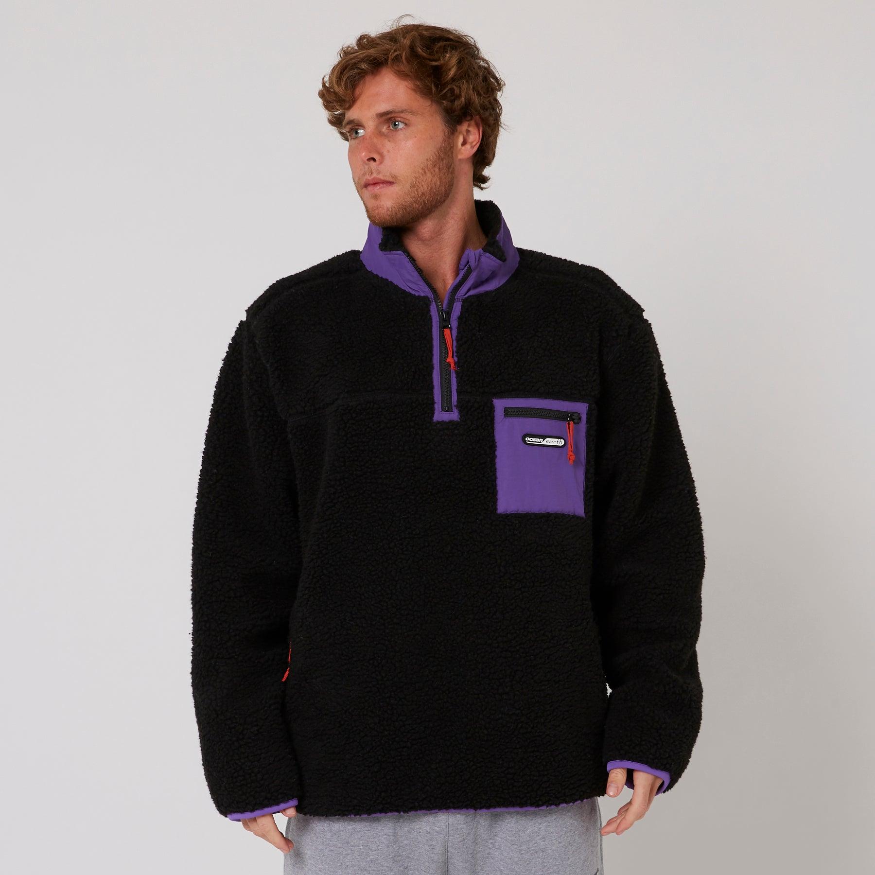 Reflex Sherpa 1/4 Zip - Black