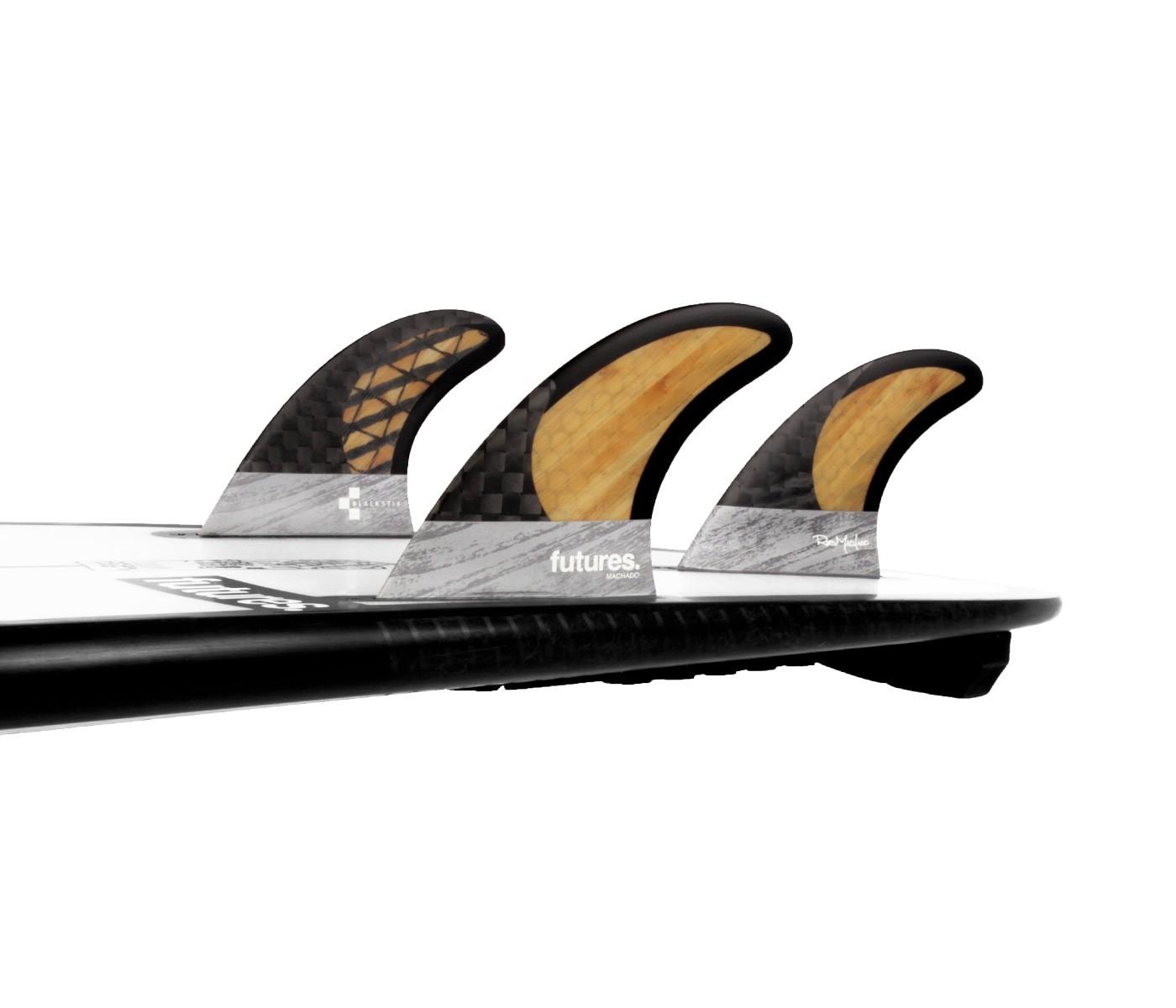 Surfboard Fin | Futures Rob Machado V2 Blackstix | Boardcave