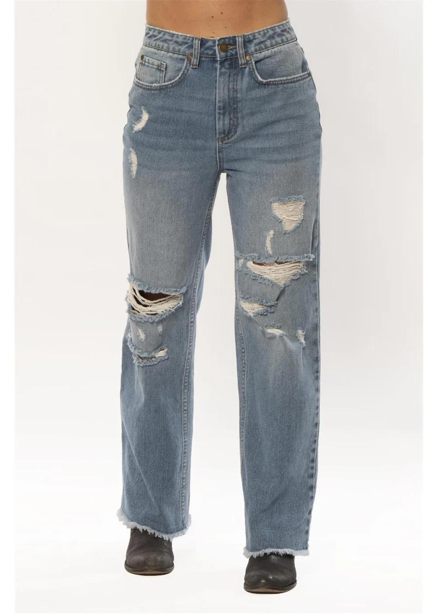 Blair Woven Jean - Faded Indigo