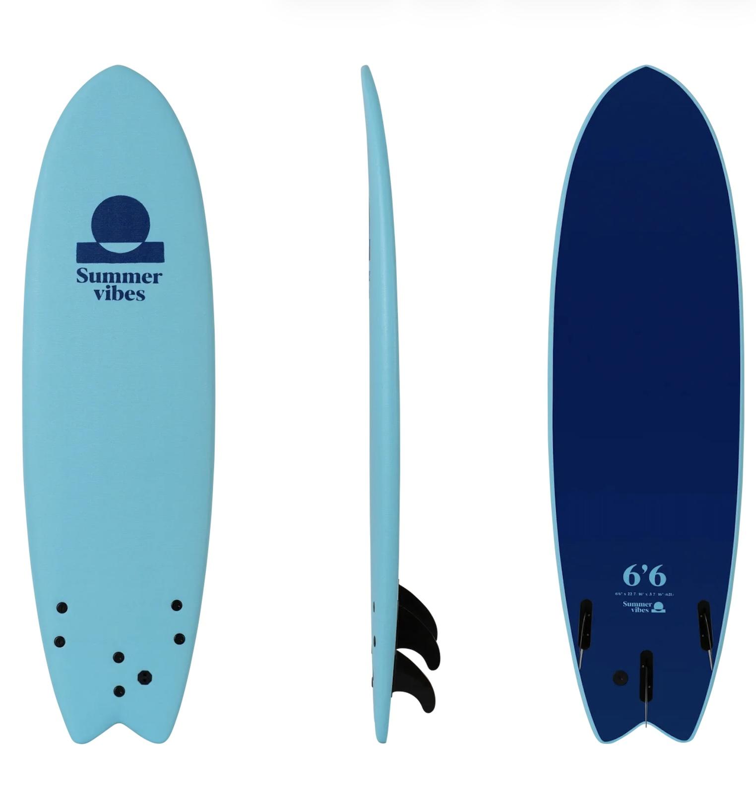 Summer Vibes Fish 6'6 Softboard - Blue 1