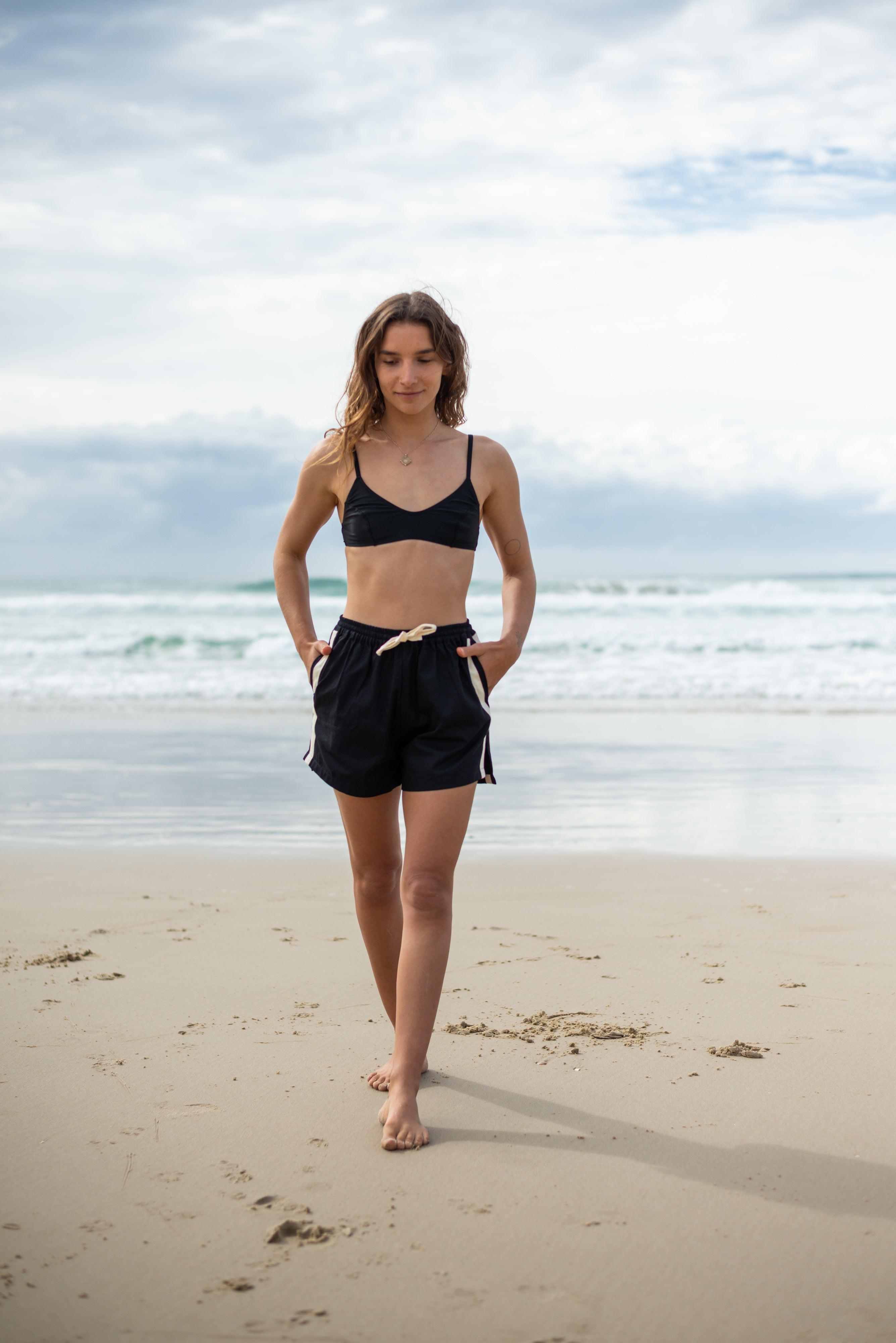 Boardshorts back view beach