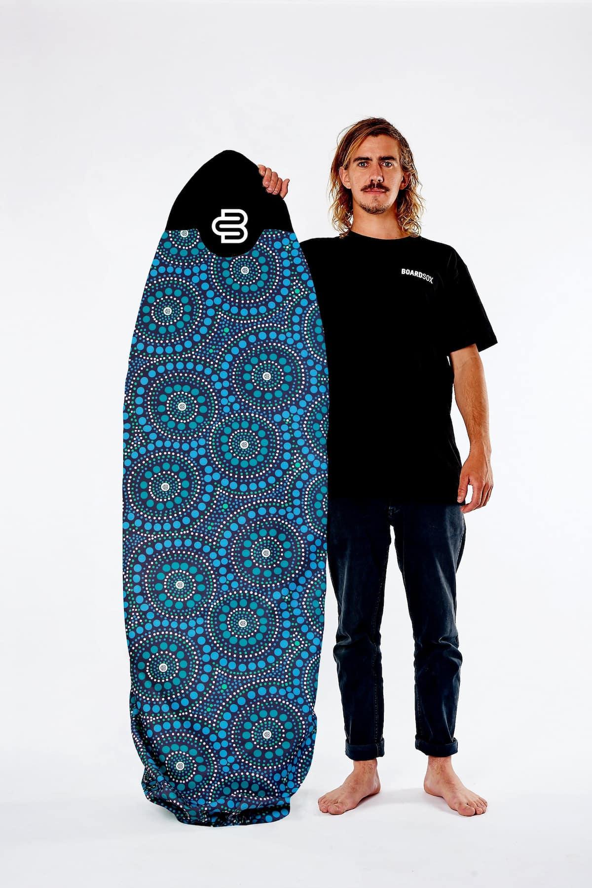 Boardsox Bombora Surfboard Cover - Funboard with model