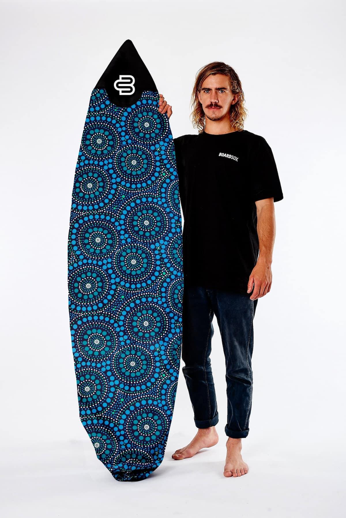 Boardsox Bombora Surfboard Cover - Shortboard with model