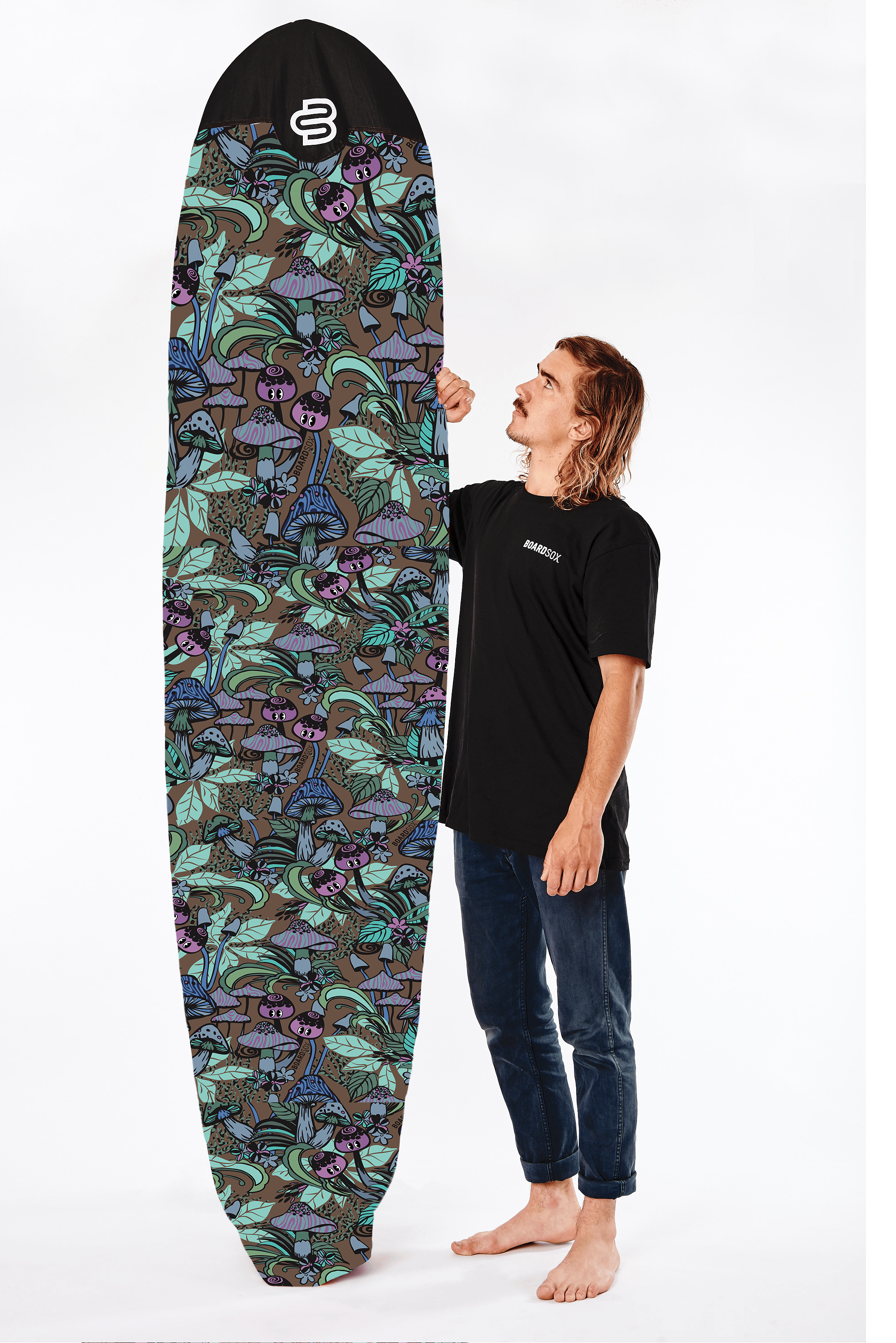Fantastic Fungi rPET Recycled Long Surfboard Cover 