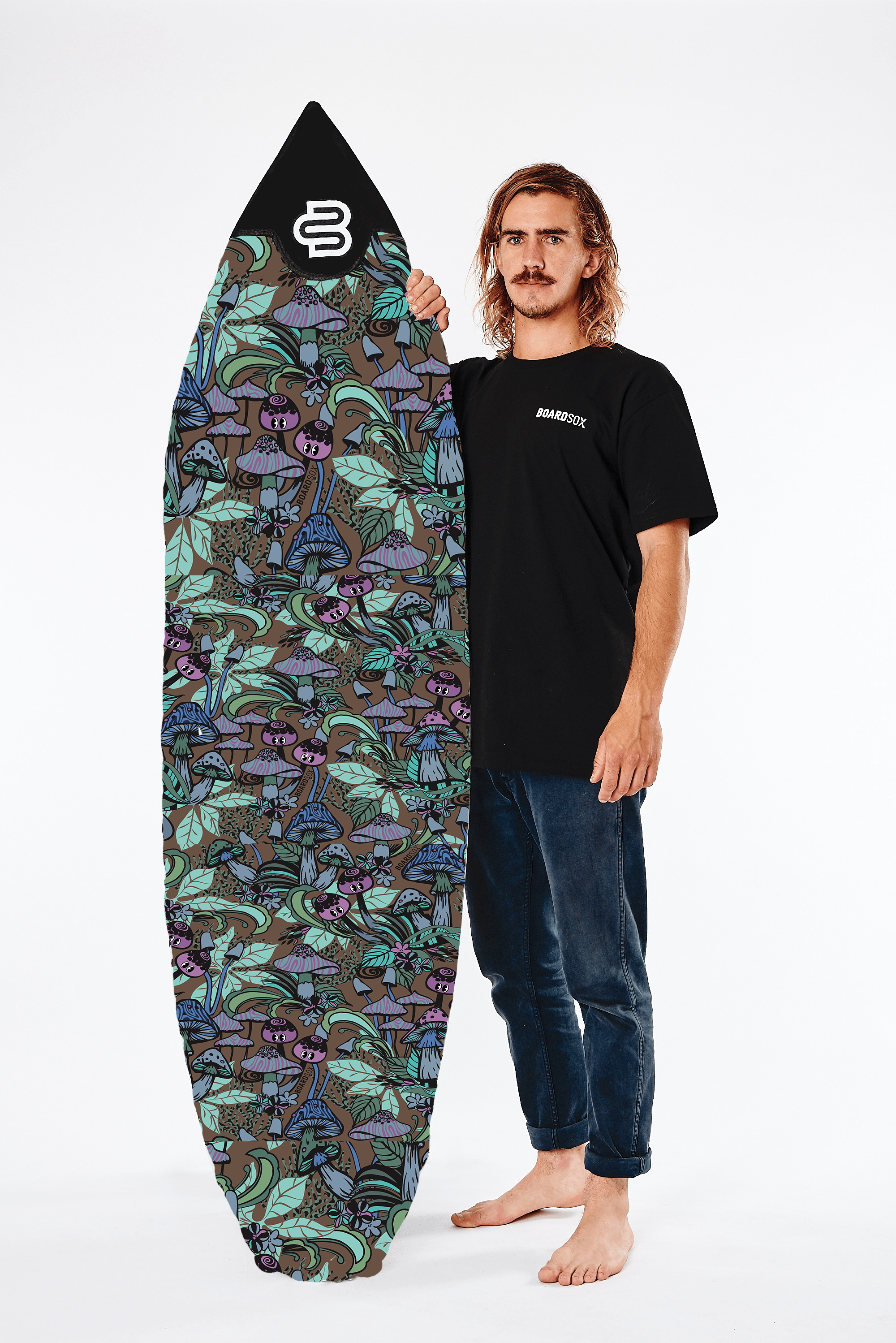Fantastic Fungi rPET Recycled Short Surfboard Cover