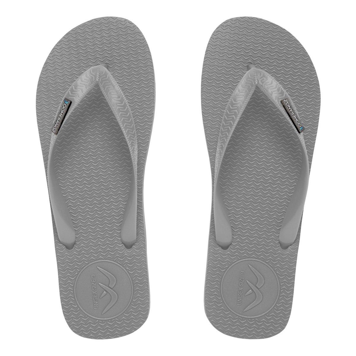 Boomerangz Men's Grey/Black Thongs top