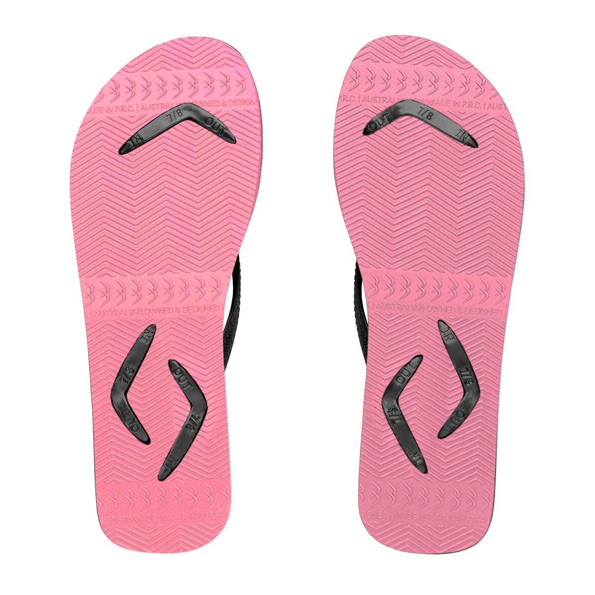 Boomerangz Women's Black/Pink Thongs bottom
