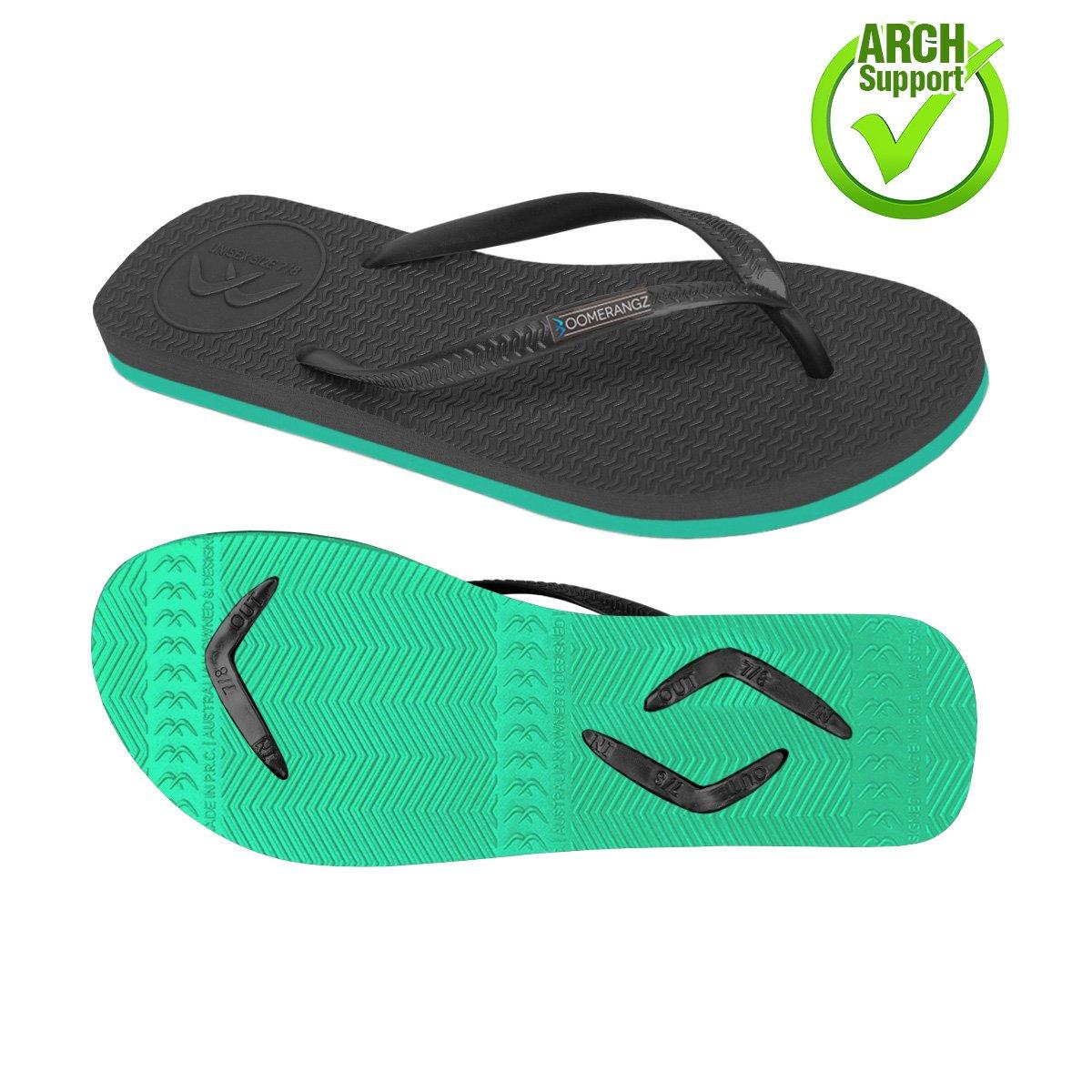 Boomerangz Women's Black/Teal Thongsarch