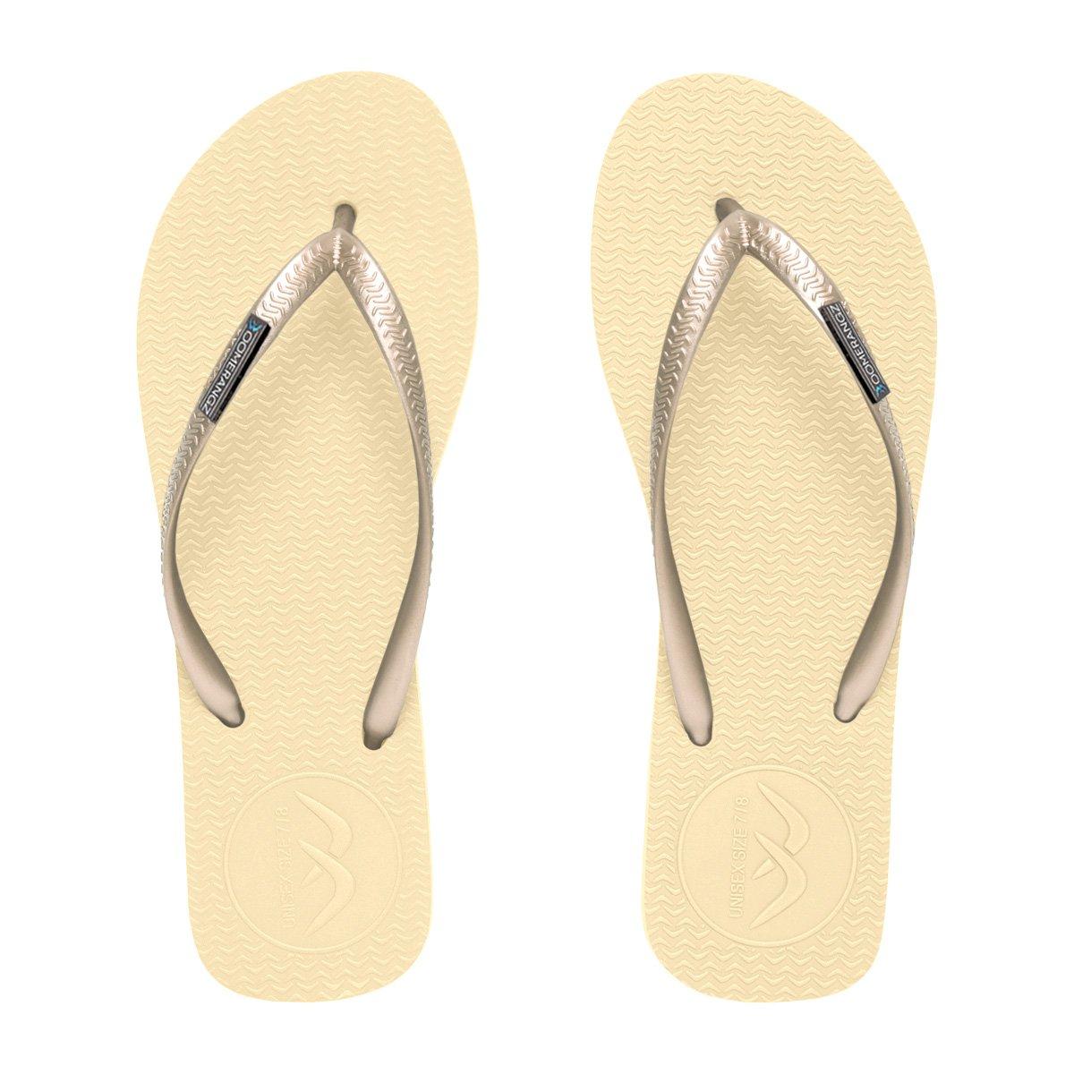 Boomerangz Women's Golden Nude/Black Thongs top