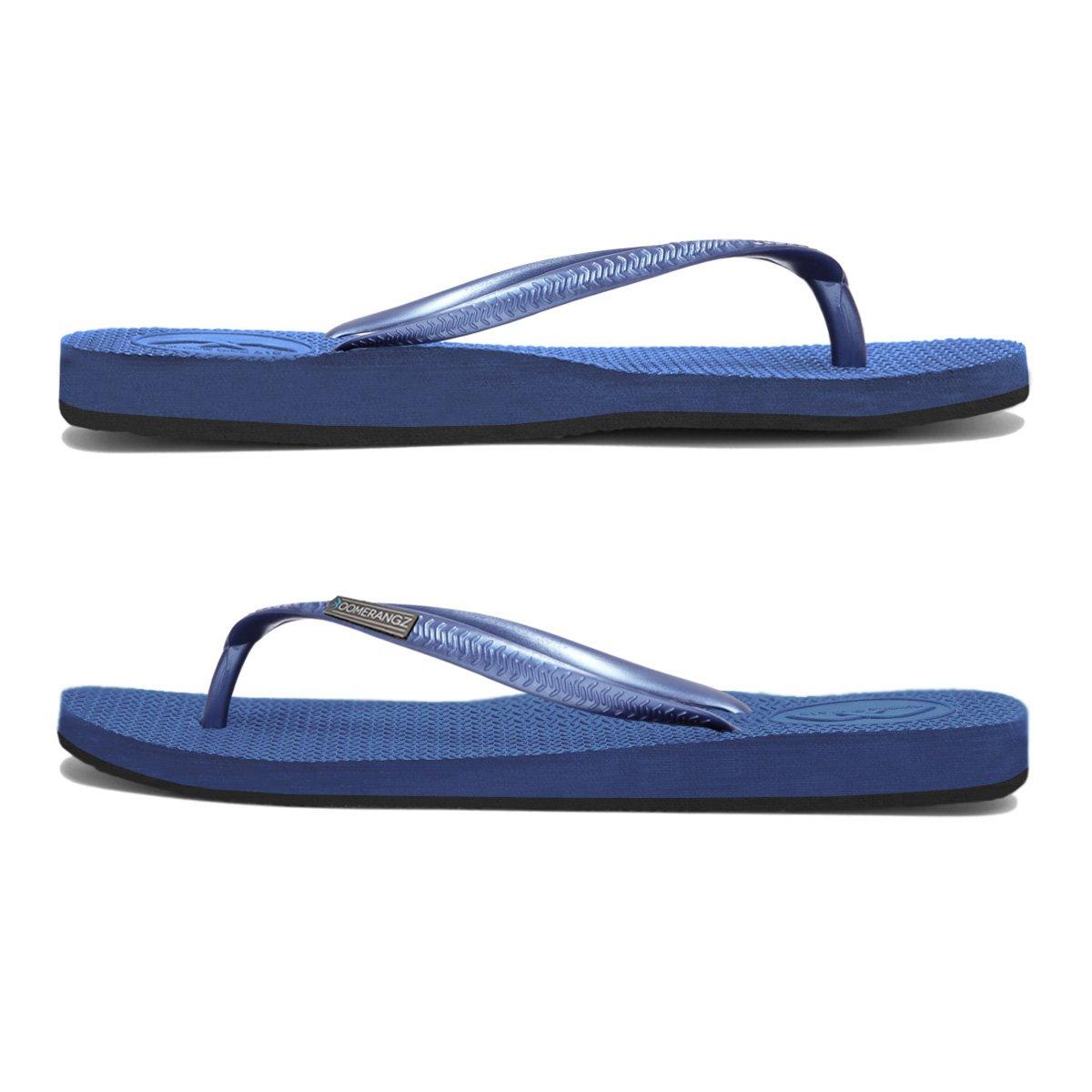 Boomerangz Women's Navy/Black Thongs side