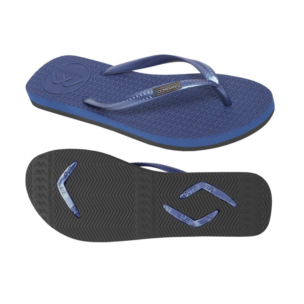 Boomerangz Women's Navy/Black Thongs
