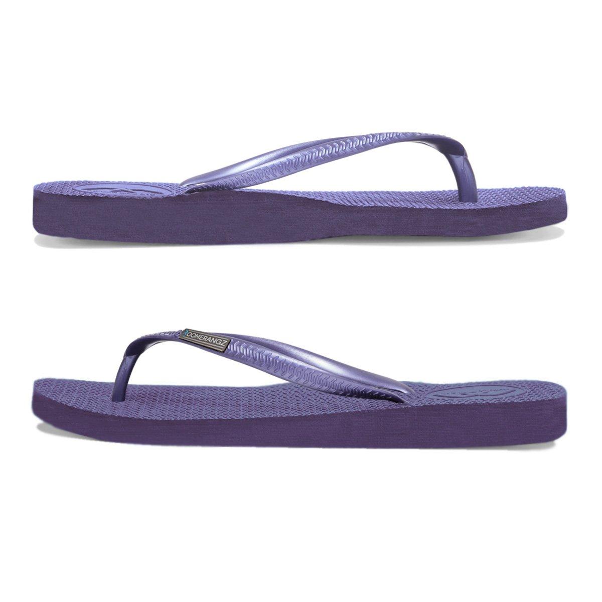 Boomerangz Women's Purple Thongs side
