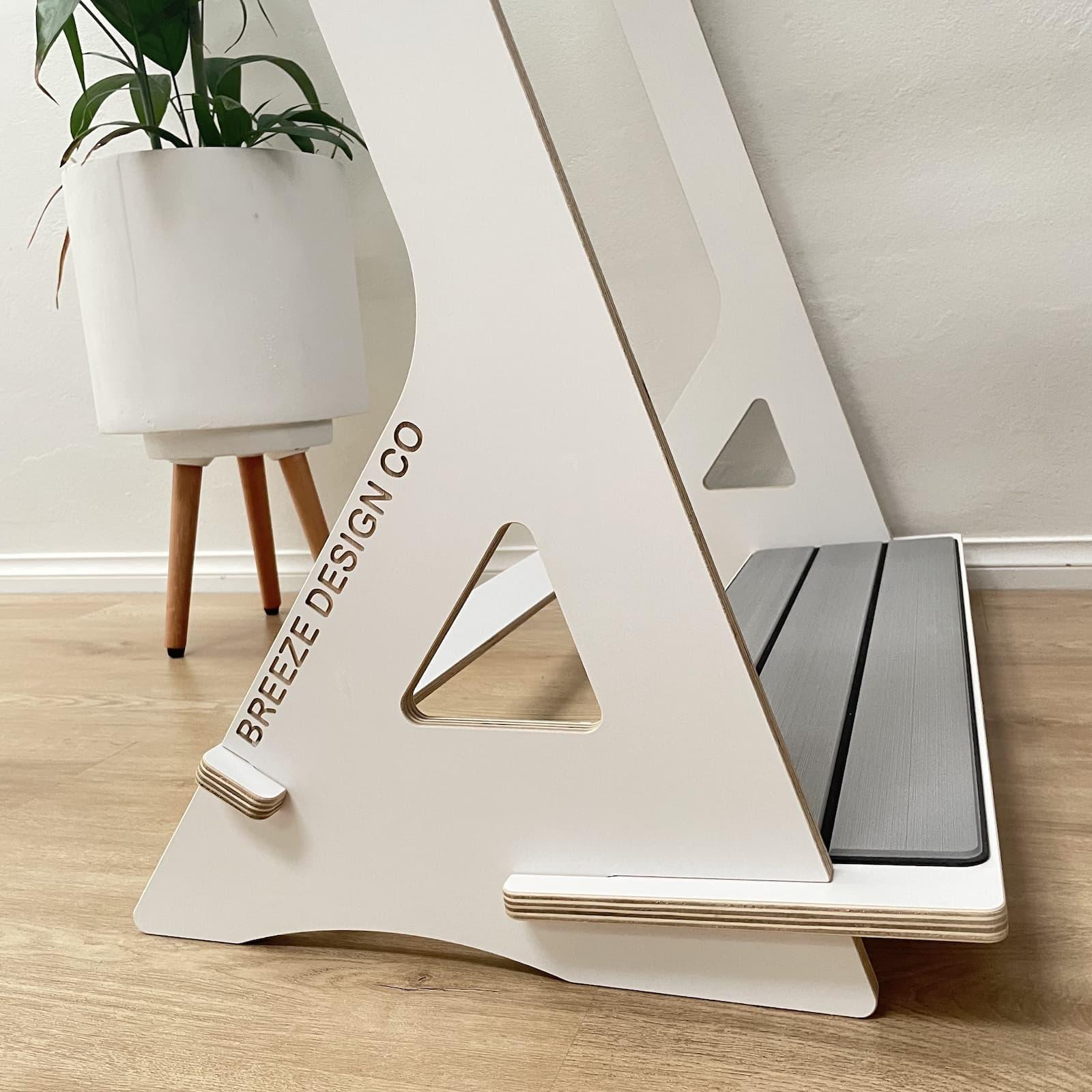 Breeze Design Co Breeze Surfboard Rack logo close up