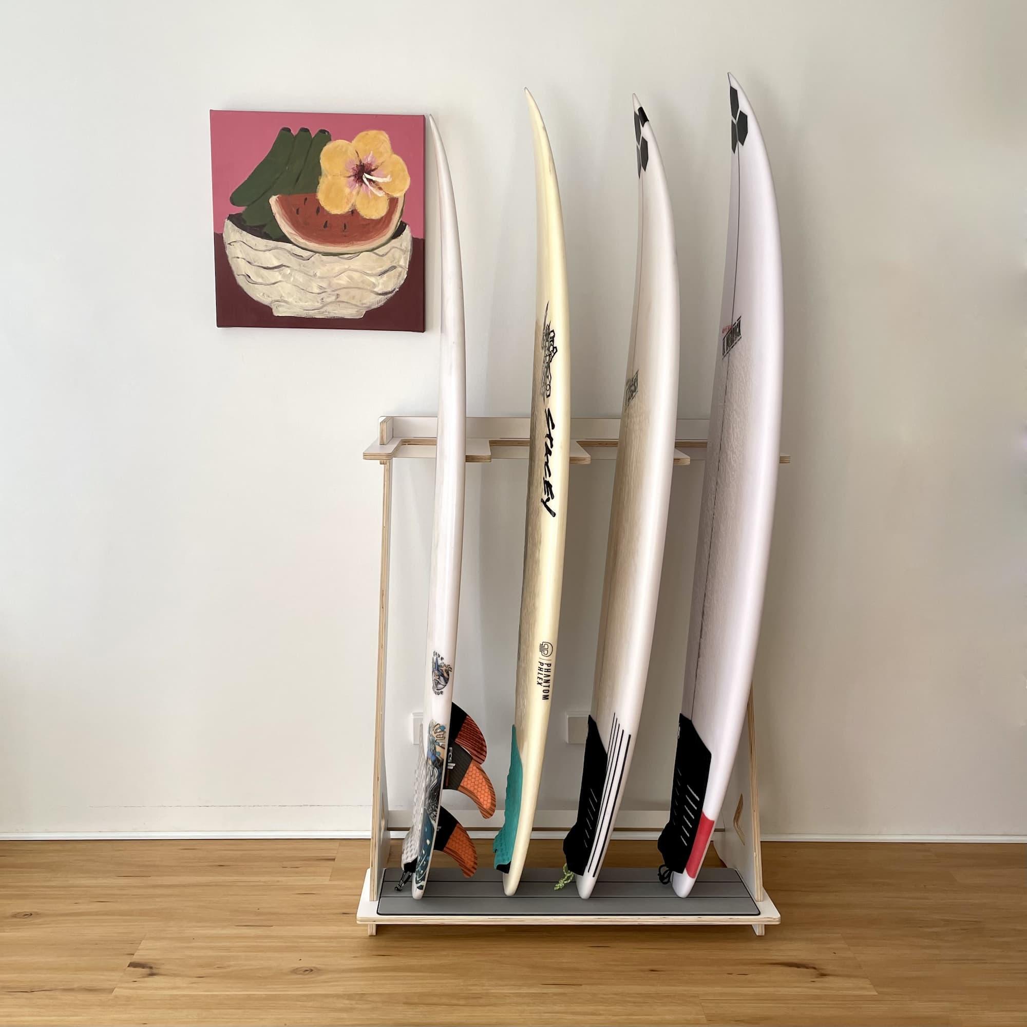 Breeze Design Co Breeze Surfboard Rack with 4 surfboards