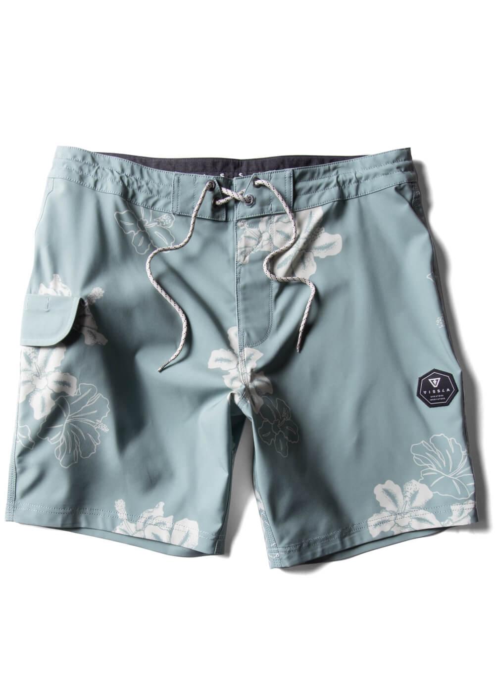 Byebiscus 17.5" Boardshort - Light Sage