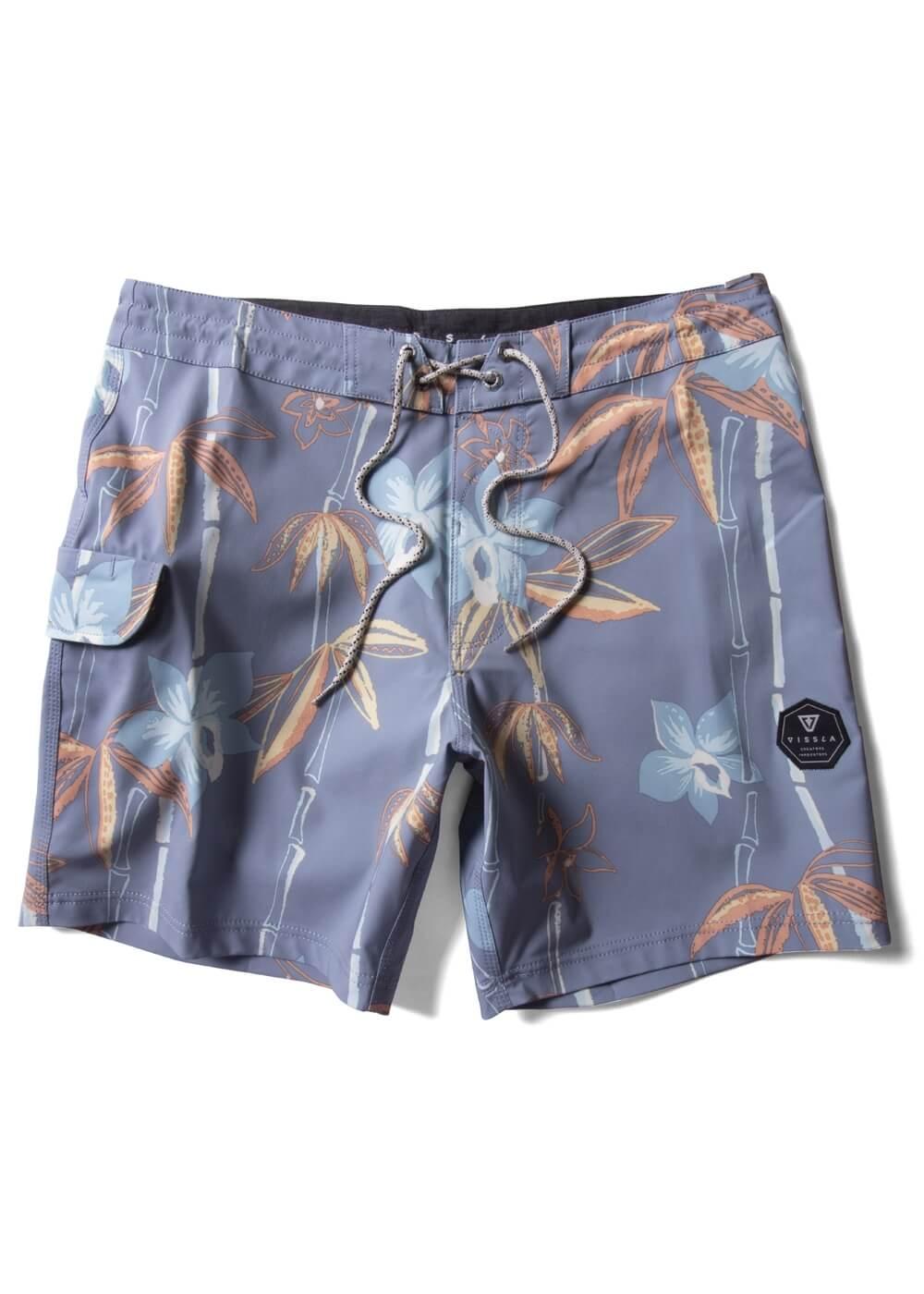 Canopy 16.5 Boardshort - Dark Denim - Back