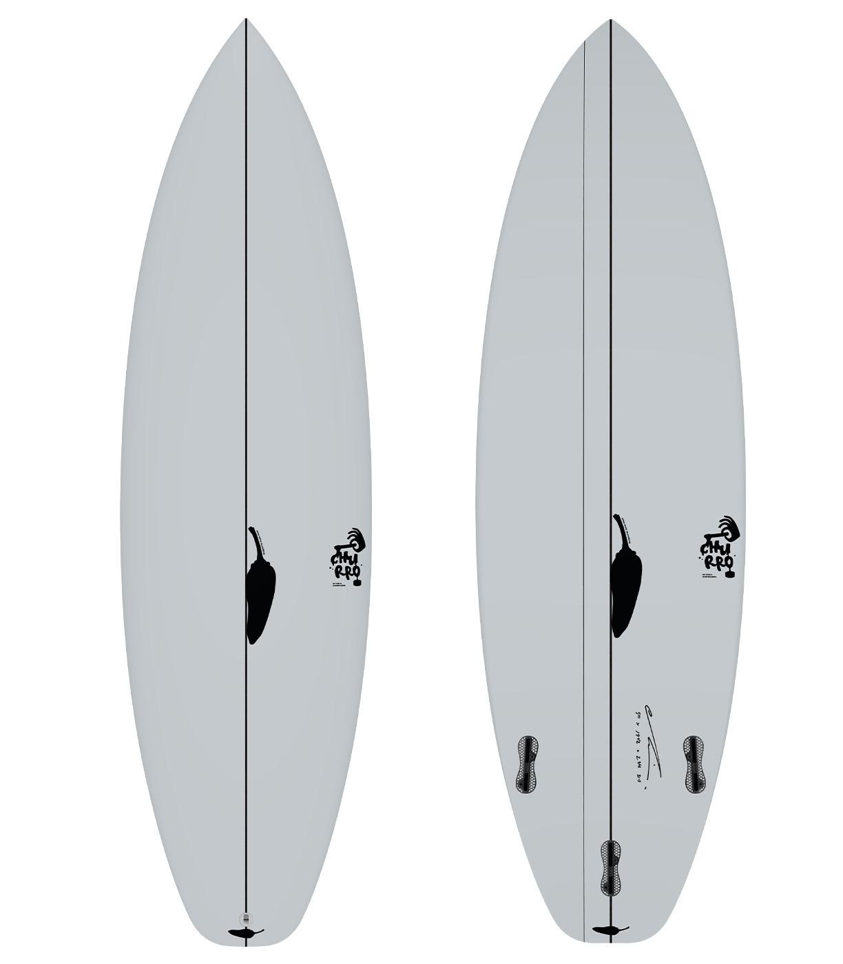 Churro 2 (Chilli) - 5' 7" x 18 7/8" x 2 1/4" x 24.9L - FCS II 1