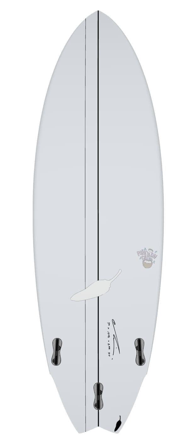 Chilli Surfboards Pina Colada bottom