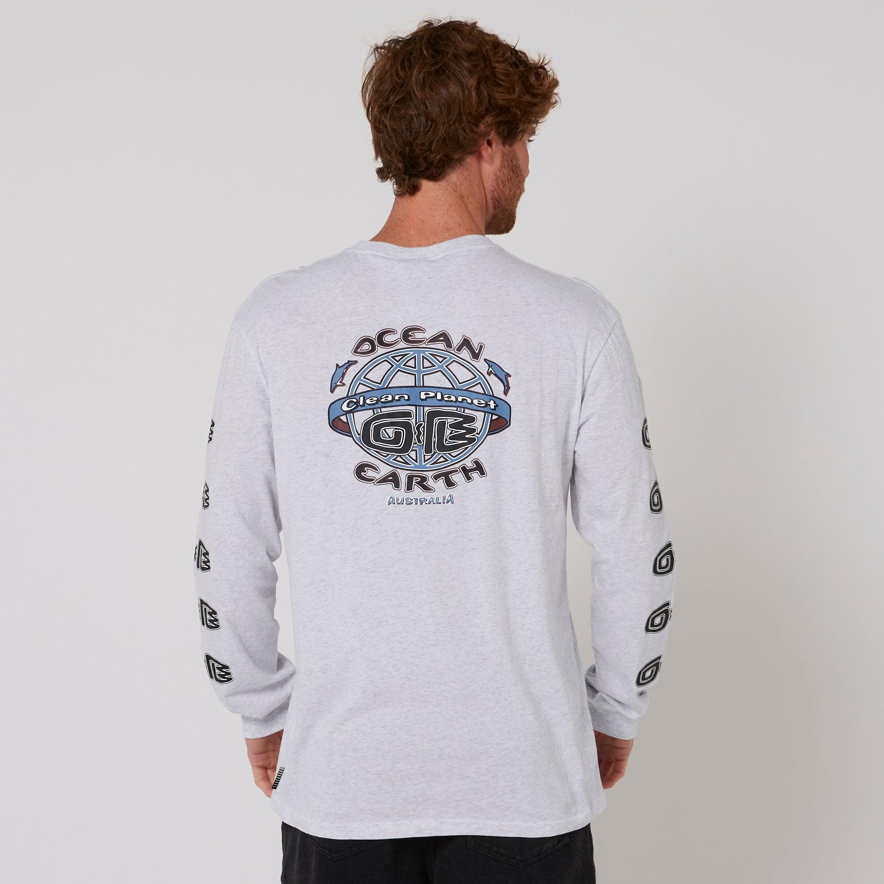 Clean Planet L/S Tee - Snow Marle