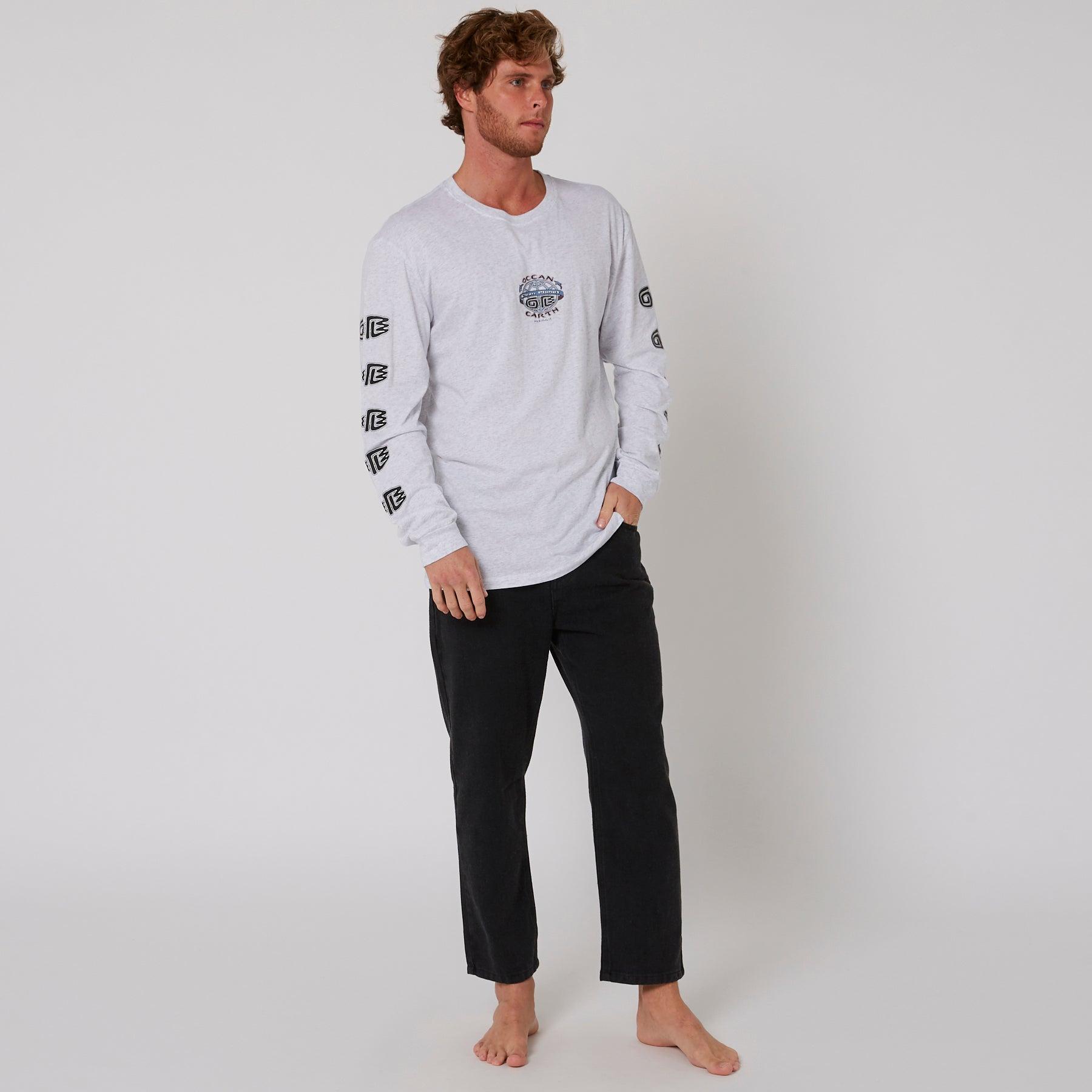 Clean Planet L/S Tee - Snow Marle