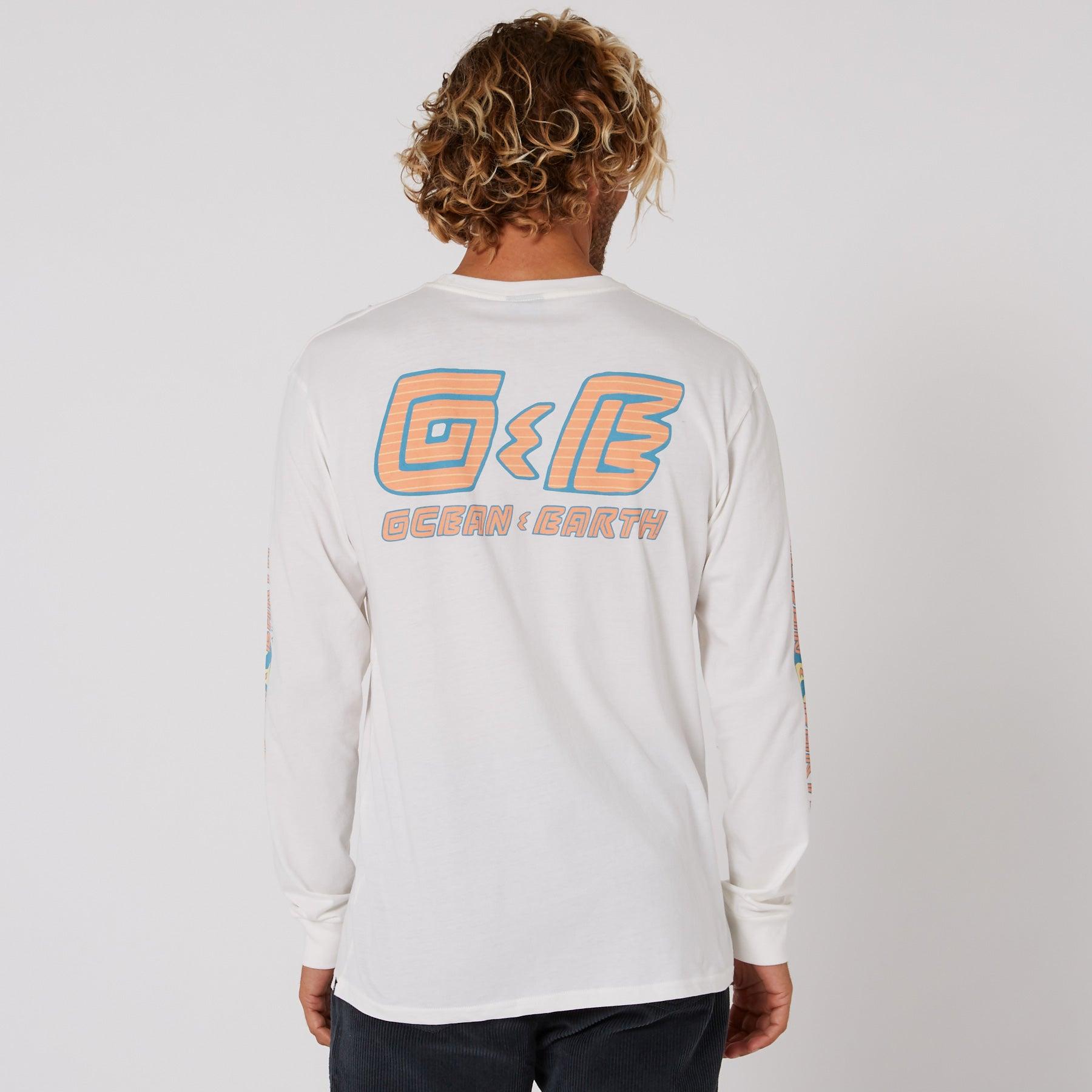 Men's 90's Wave LS Tee - Off White