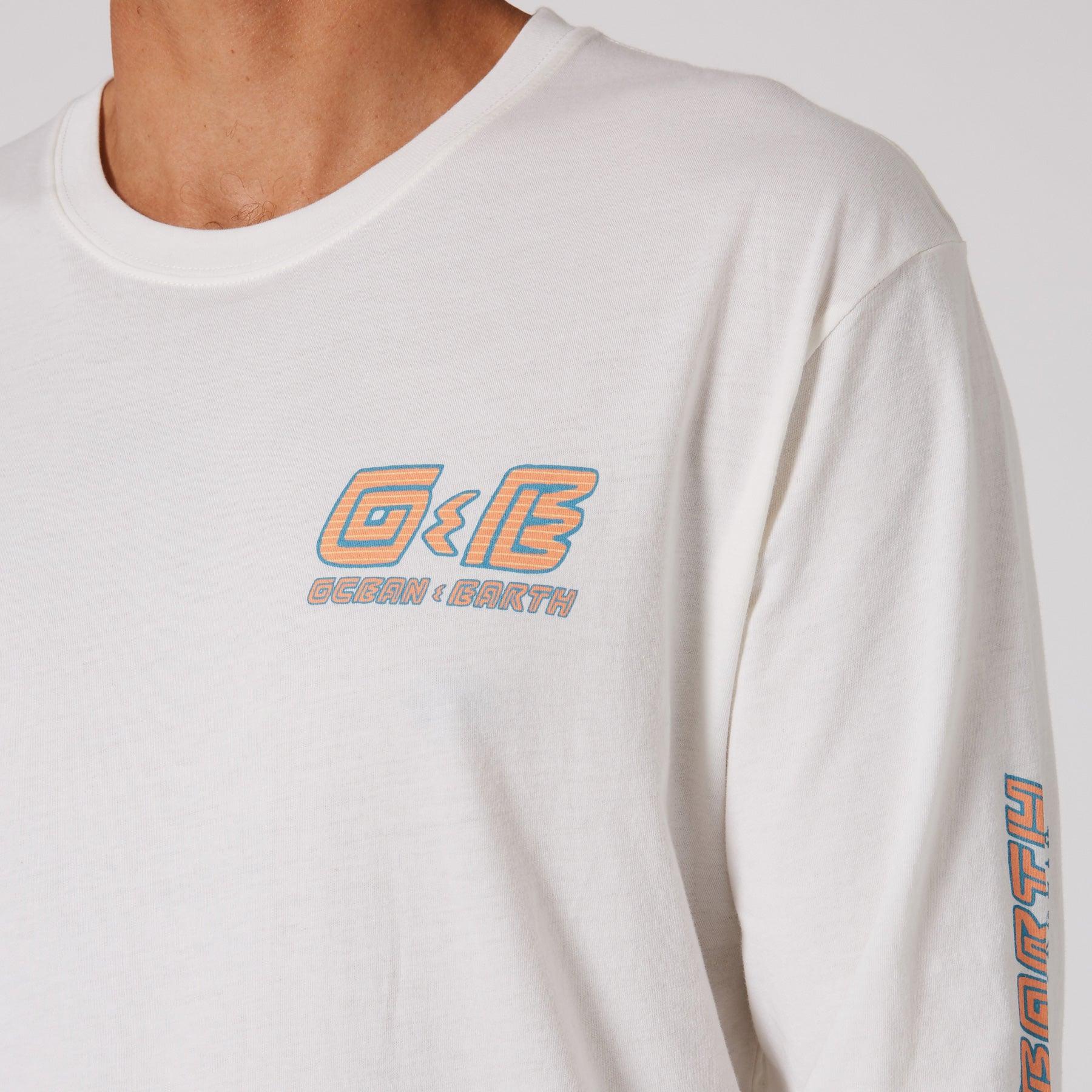 Men's 90's Wave LS Tee - Off White