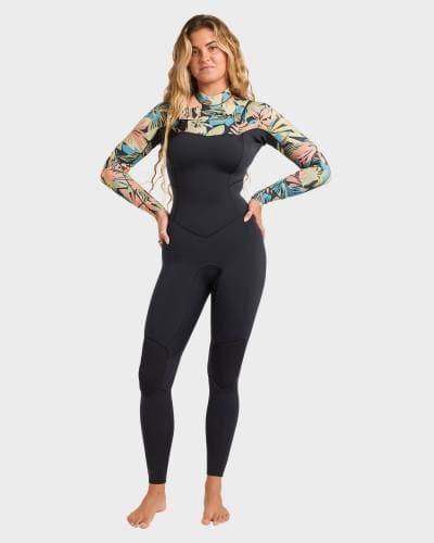 Womens 3/2mm Salty Dayz Chest Zip Wetsuit