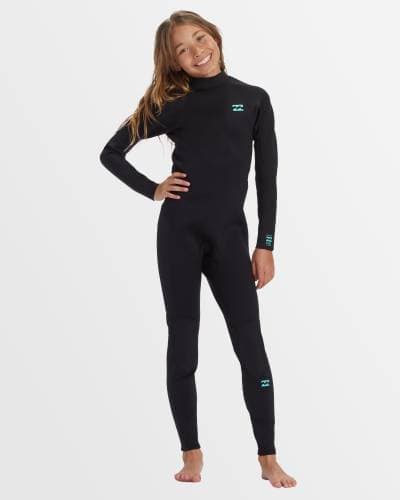 Girls 3/2mm Foil Back Zip Steamer Wetsuit