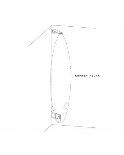 Corner Mount Surfboard Rack