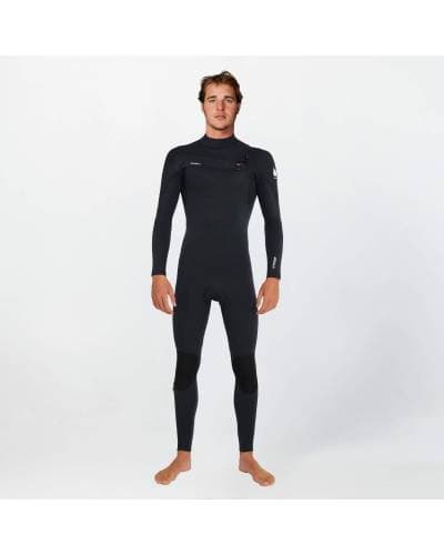 HyperFire 3/2mm Steamer Chest Zip Wetsuit - Black