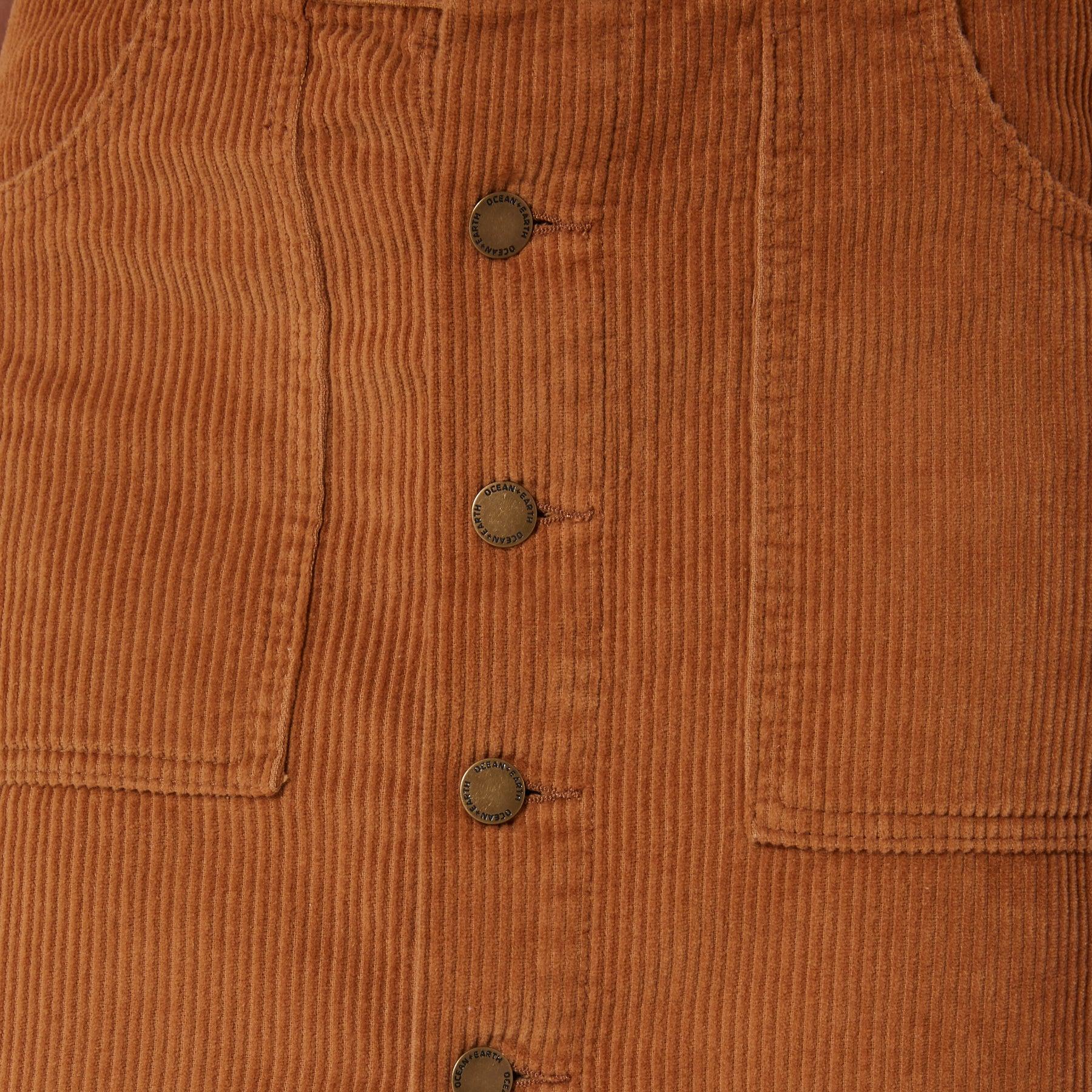 Day Tripper Cord Skirt - Caramel