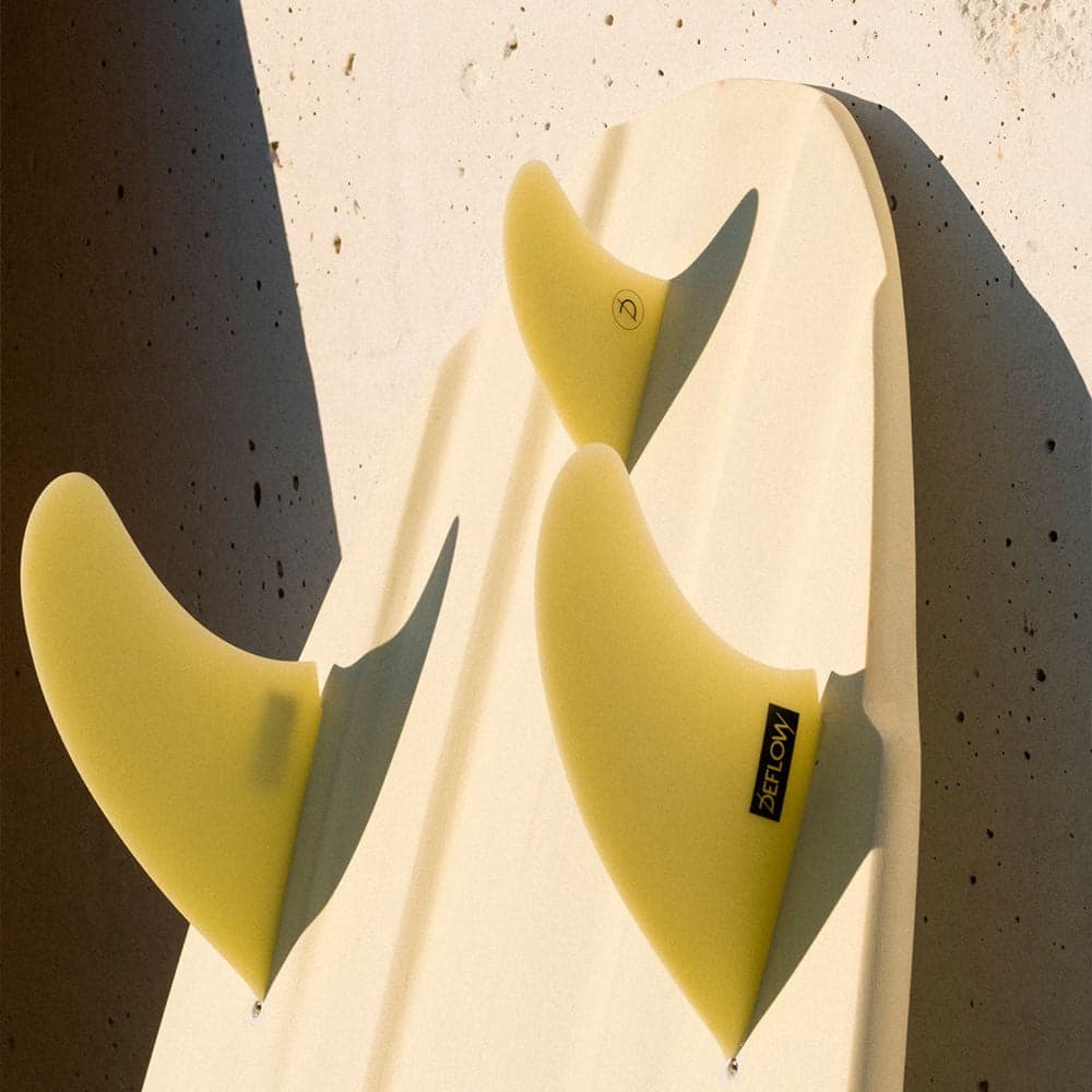 Bravosurf | DEFLOW TWIN FINS TWIN + 1  | Yellow