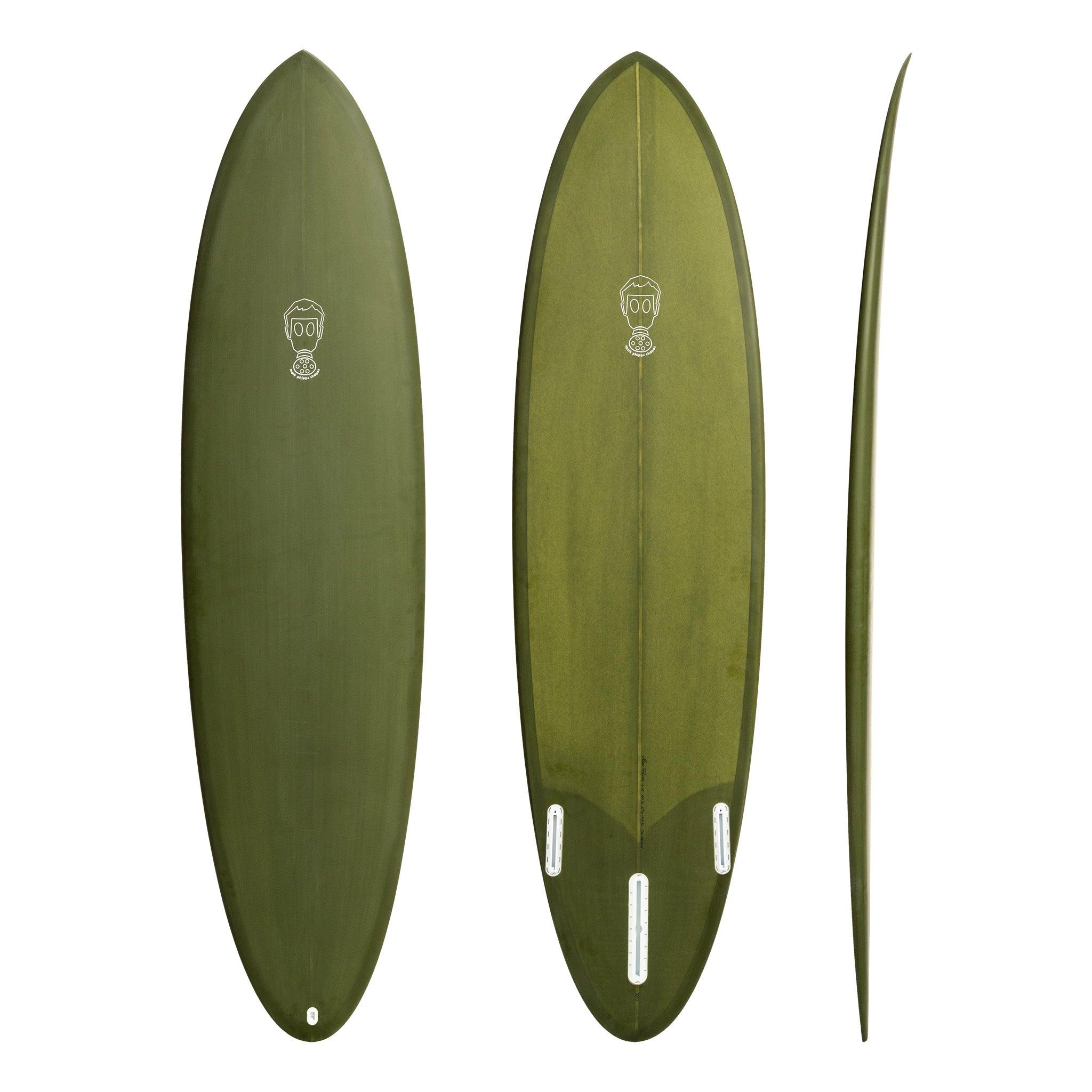 Mark Phipps Surfboard One Bad Egg Tint - Khaki - 6'10"