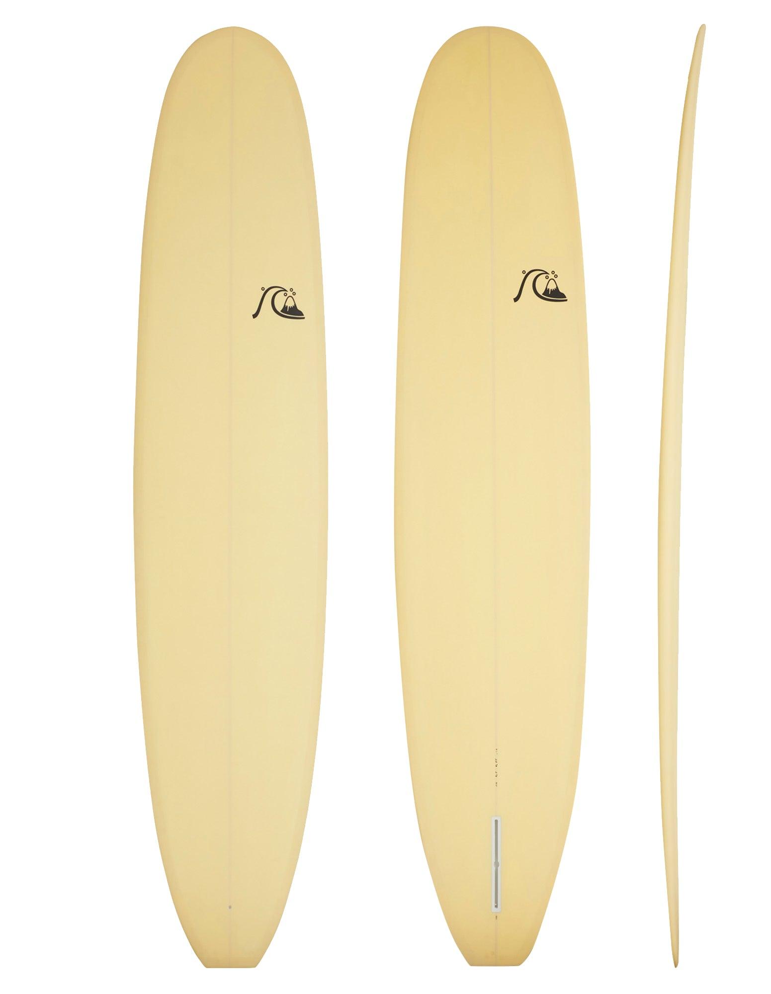 Quiksilver Classy Longboard Vintage Log Surfboard - Yellow tint (Quiksilver) - 9' 1" x 22 7/8" x 2 7/8" x 70.5L 1