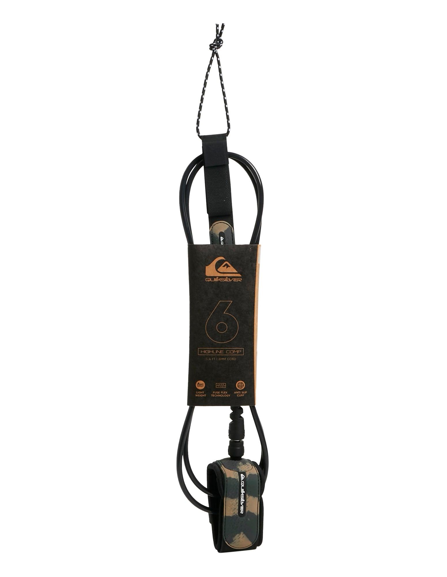 Quiksilver Highline Comp 6ft Premium Leash - Army Camo