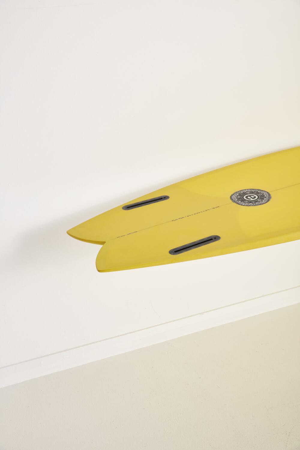 Twin Fish - Mustard (Elemnt) - 6' 2" x 21 1/2" x 2 3/4" x 38.2L - Futures 5