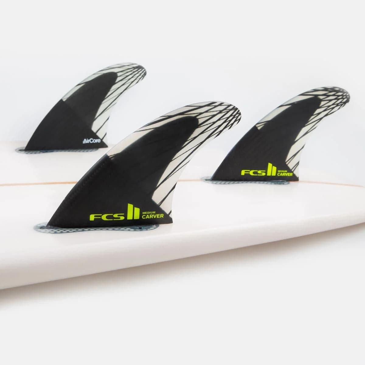 FCSII CARVER PC CARBON BLACK/ACID - Medium Fin Set