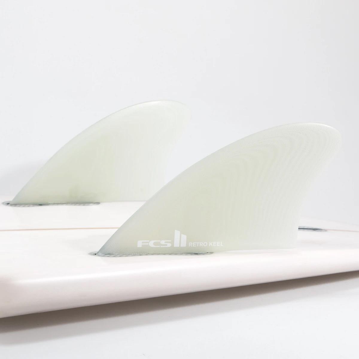FCS II Retro Keel PG Twin Fins - Red 3