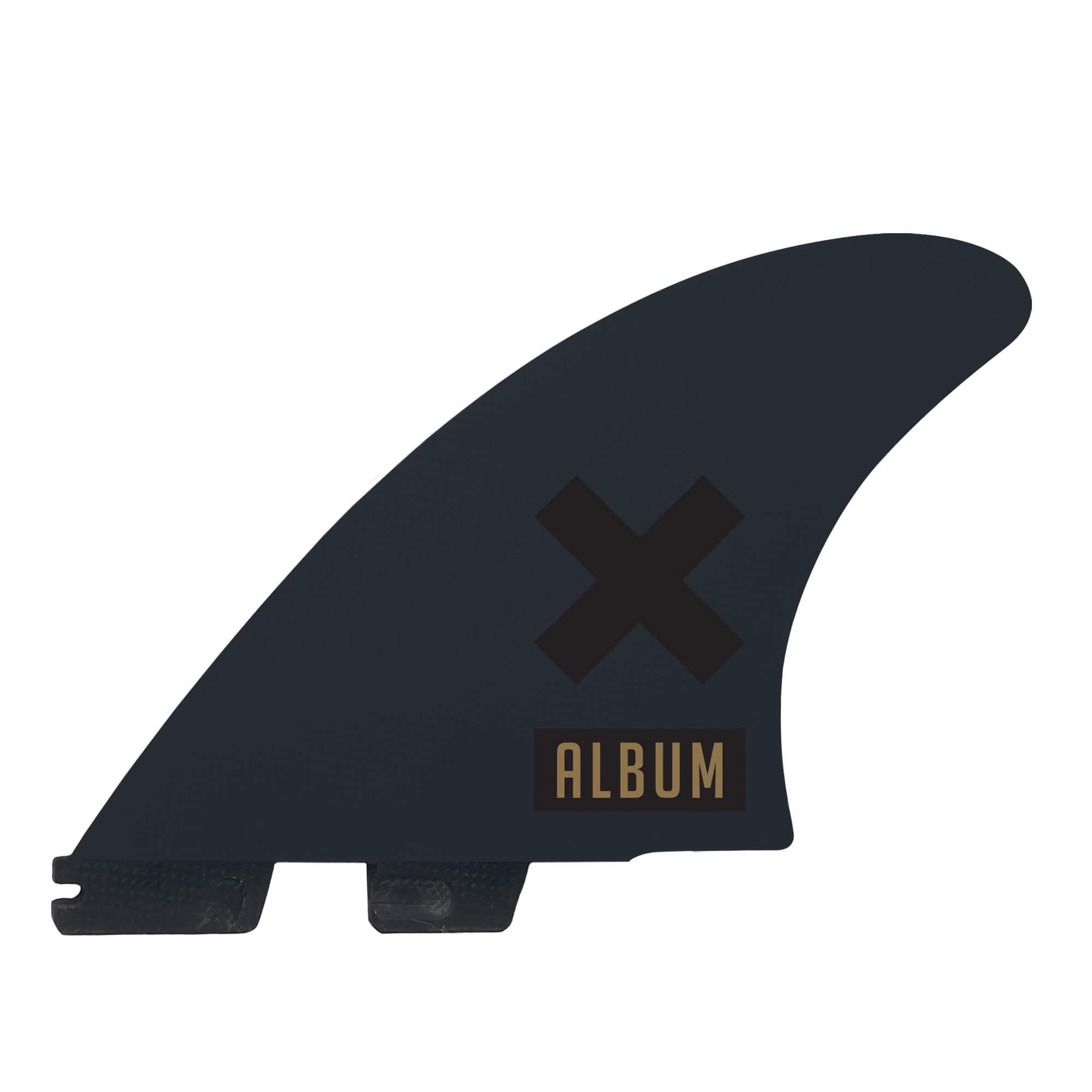 FCS II PG Album Keel Twin Fins - Black - S-M
