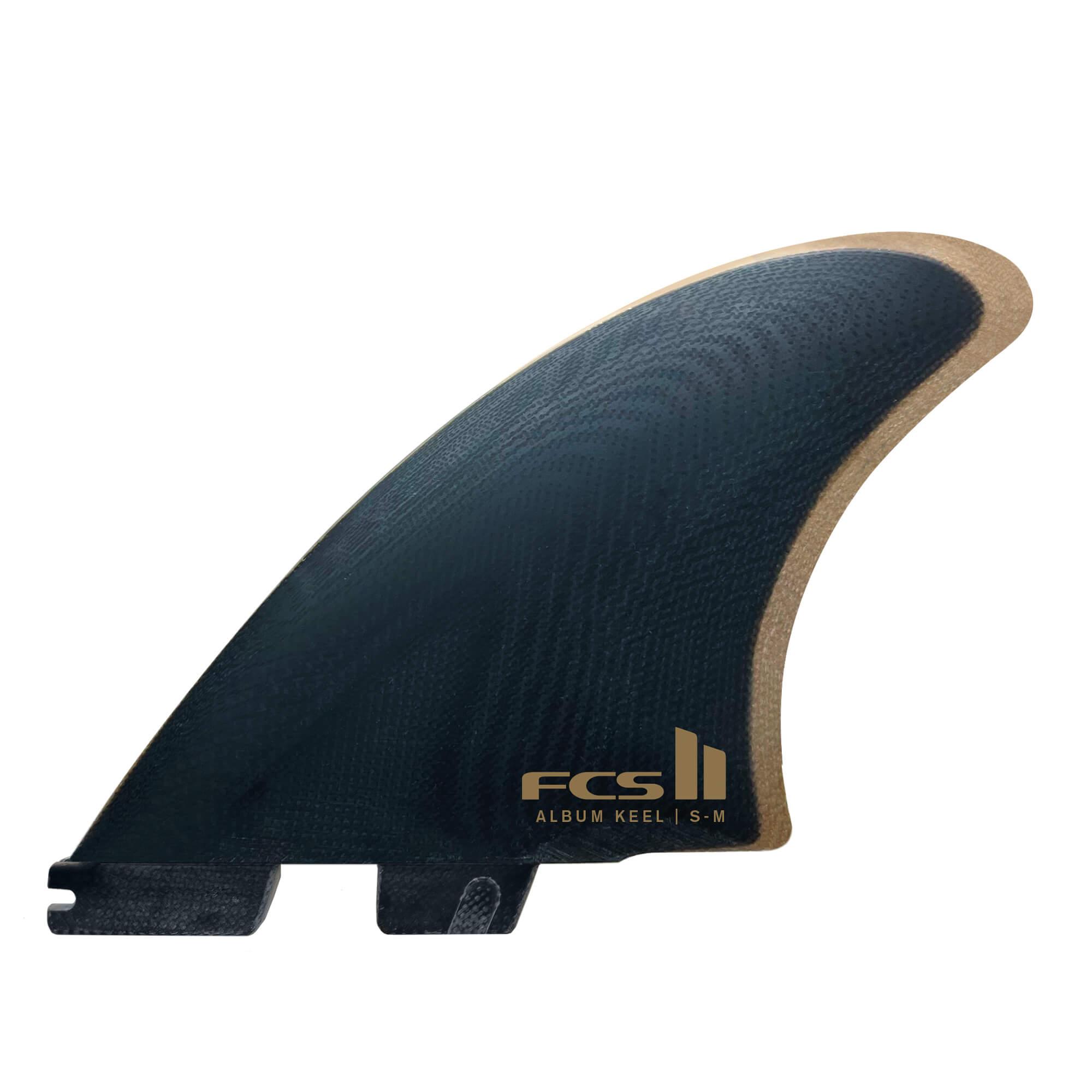 FCS II PG Album Keel Twin Fins - Black - S-M