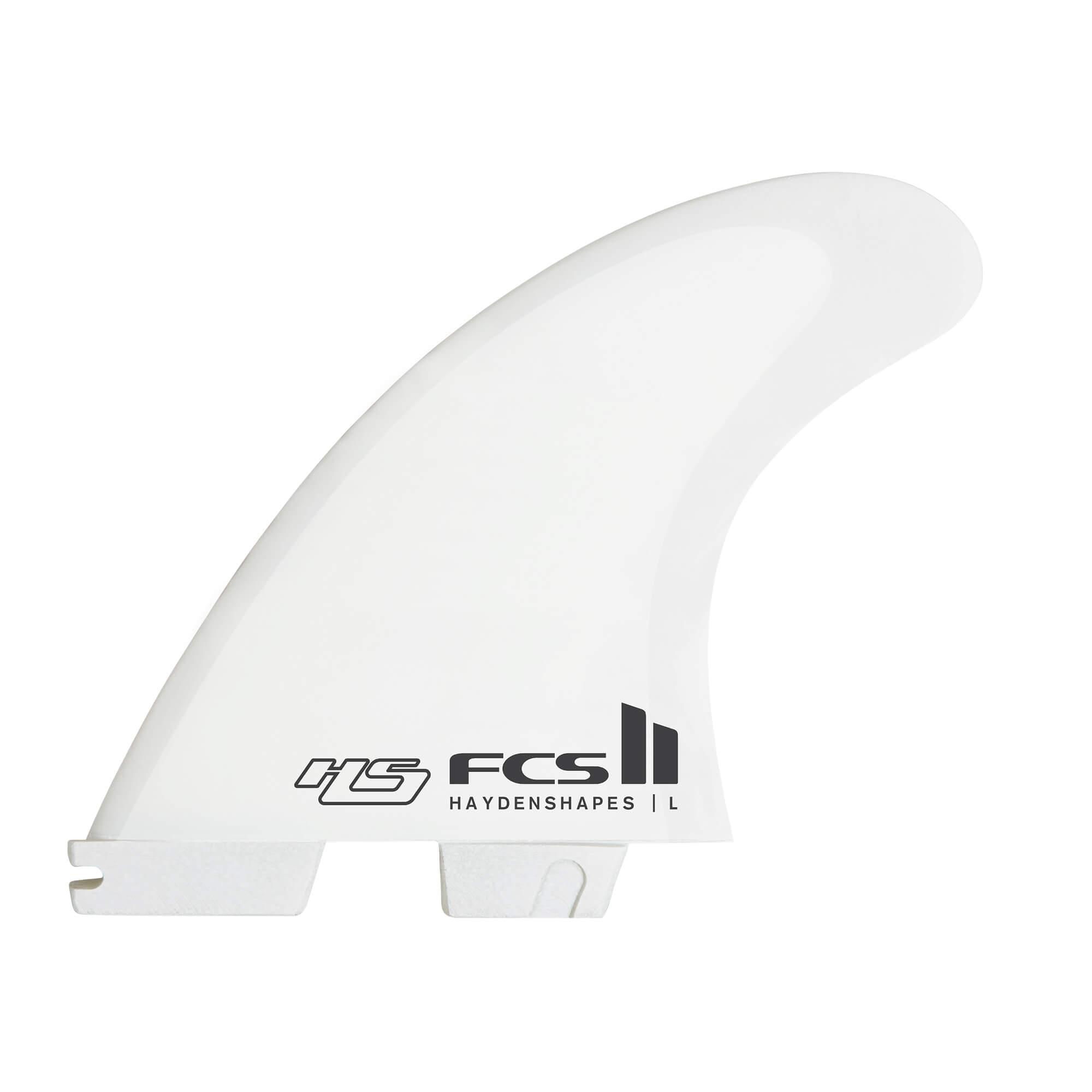 FCS II HS PC Tri Fins - White - M